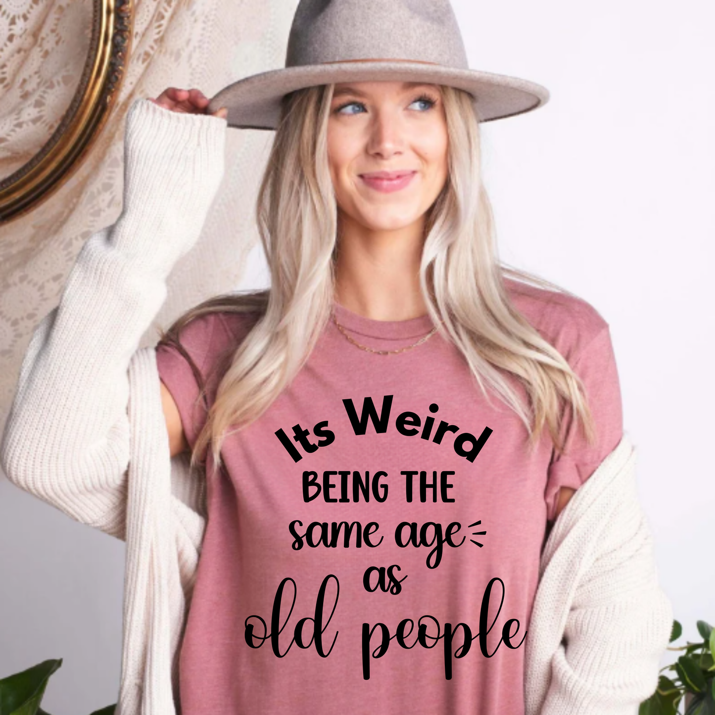 Funny Unisex Jersey Tee - "It's Weird Being the Same Age as Old People"