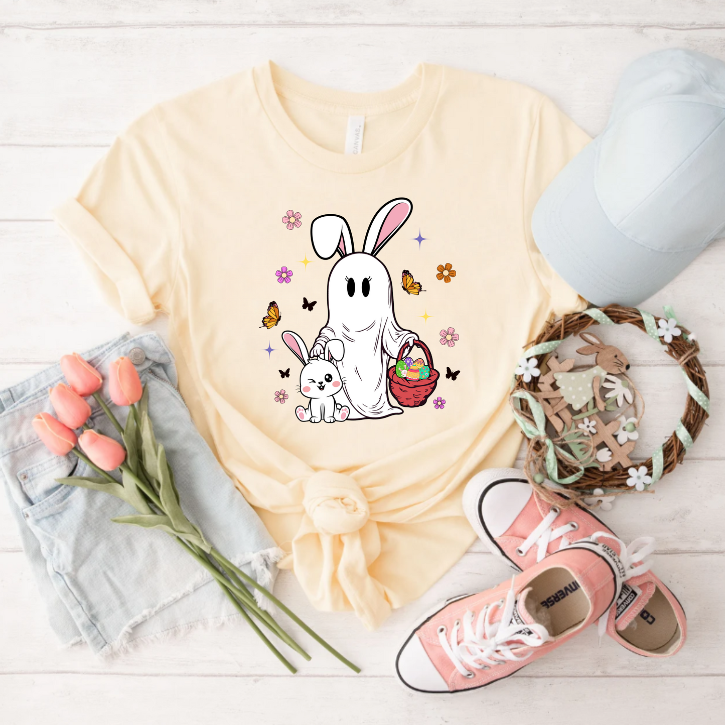 Ghost Easter Bunny Tee