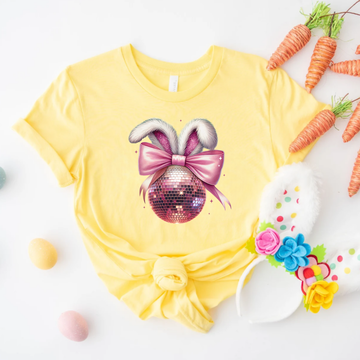 T-Shirt - Disco Ball Bunny Rabbit Graphic Tee