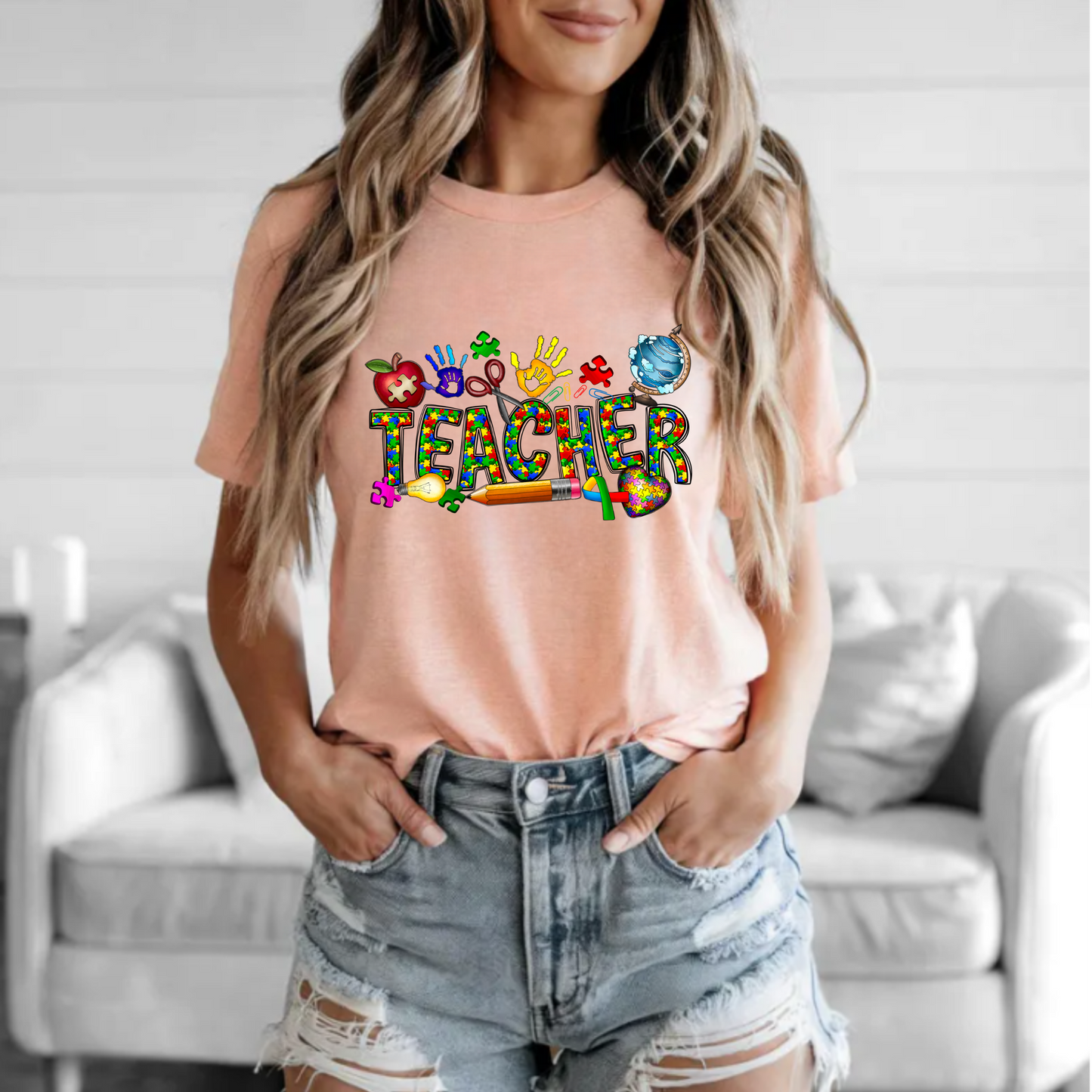 Autism Teacher Tee