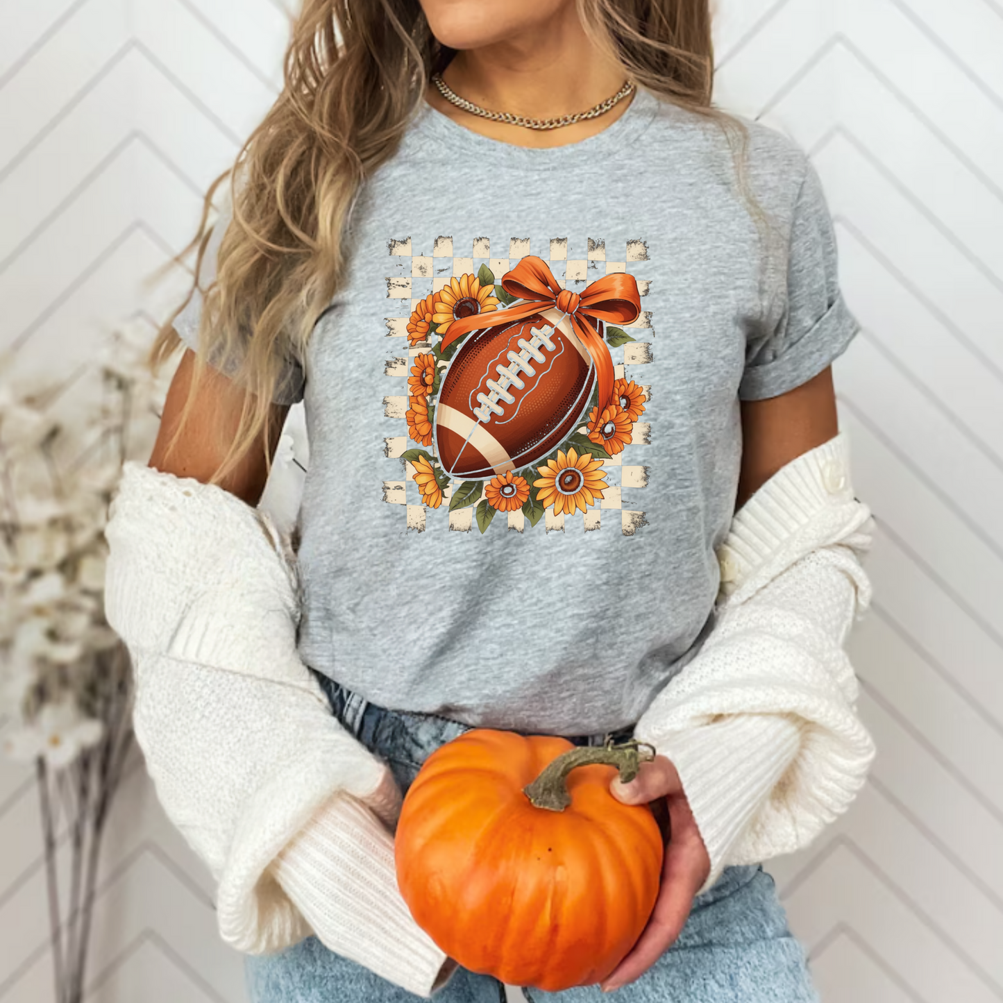 Football Floral Unisex Softstyle T-Shirt | Sports Tee, Gift for Football Fans, Casual Wear, Fall Apparel, Team Spirit Top
