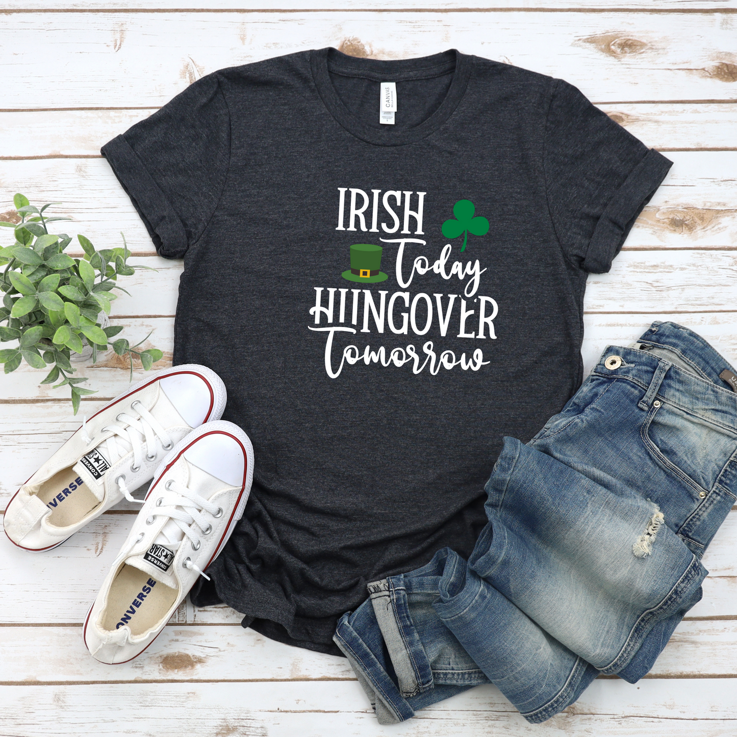 Irish Today Hungover Tomorrow Unisex Tee - St. Patrick's Day Shirt