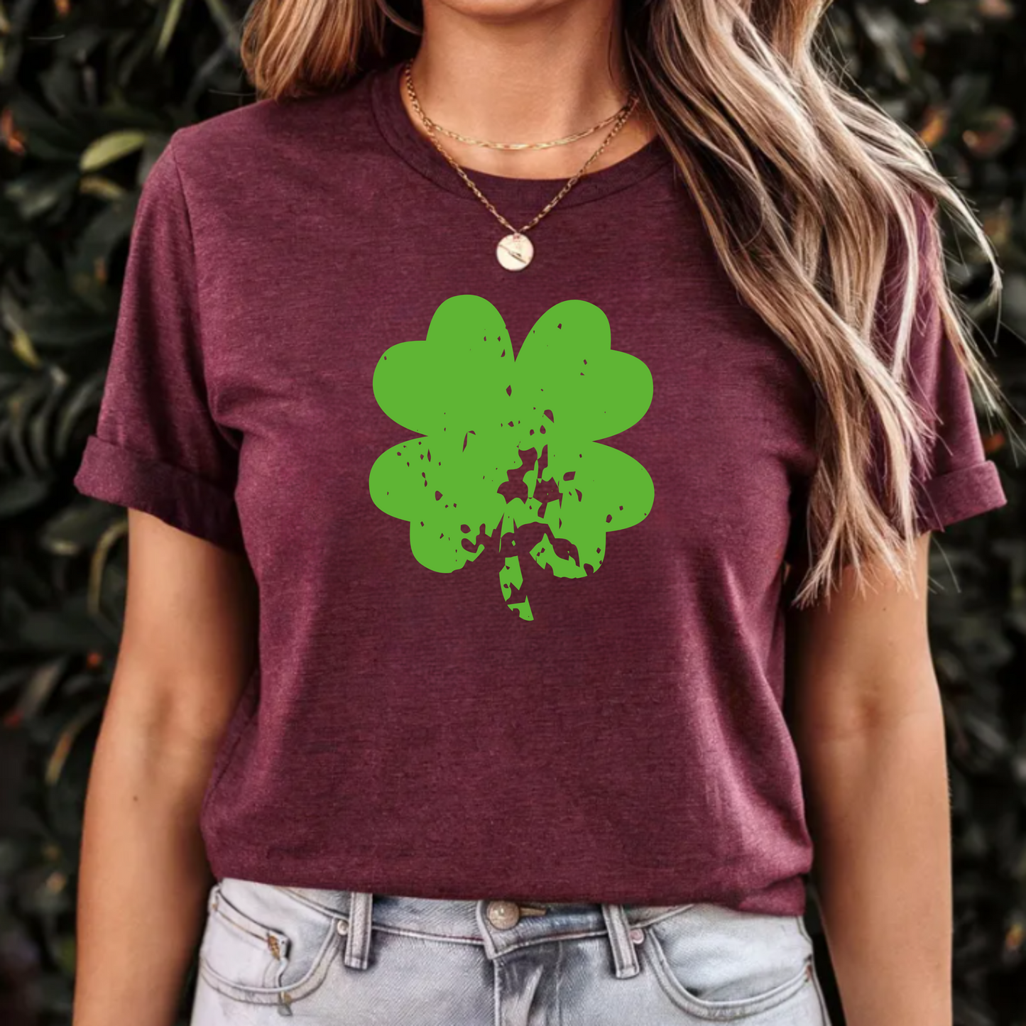 Distressed Shamrock Tee