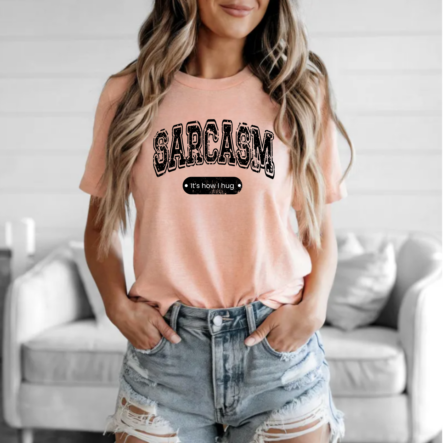 Funny Sarcasm Unisex Tee - 'It's How I Hug' Shirt