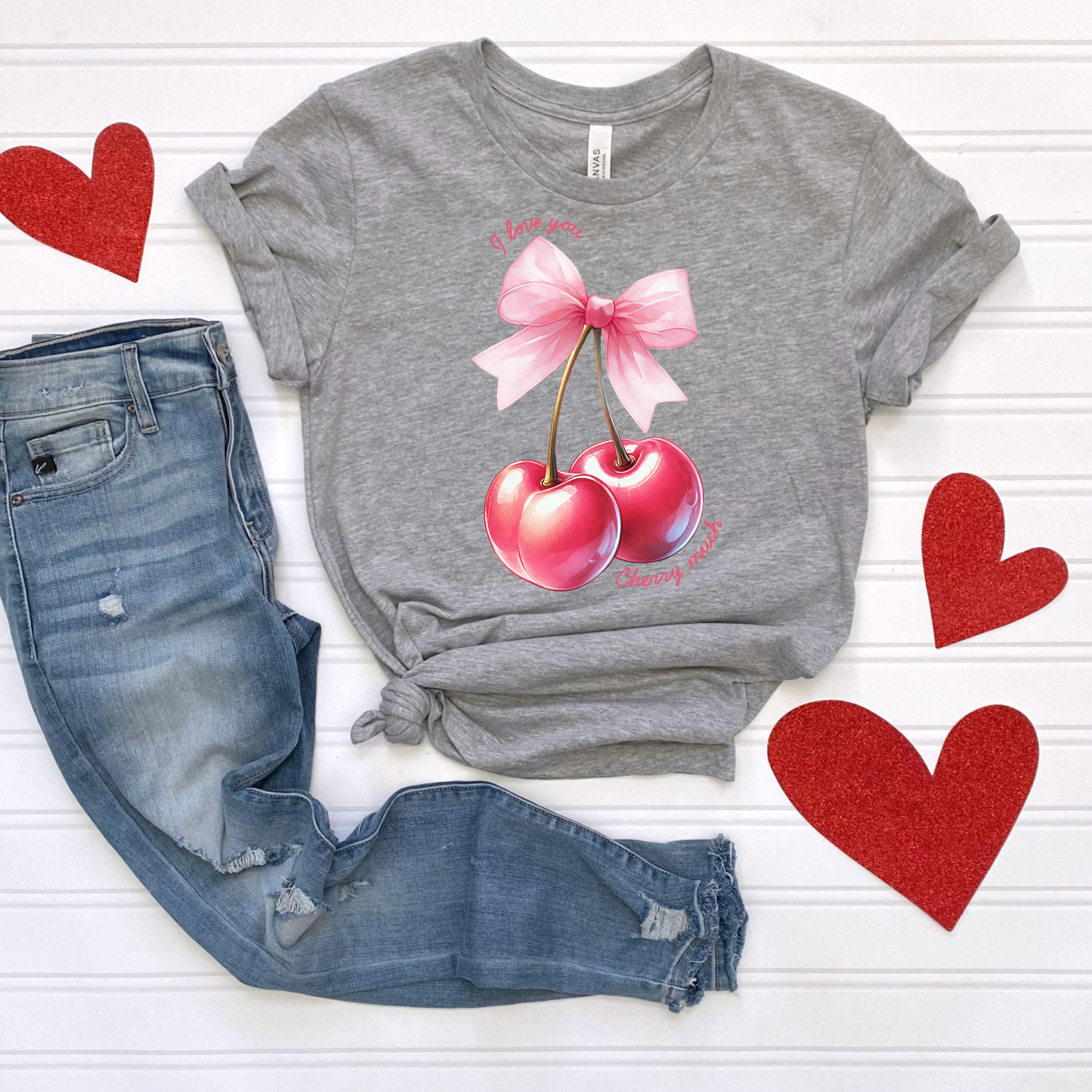 Valentines Day I love you cherry much Tee