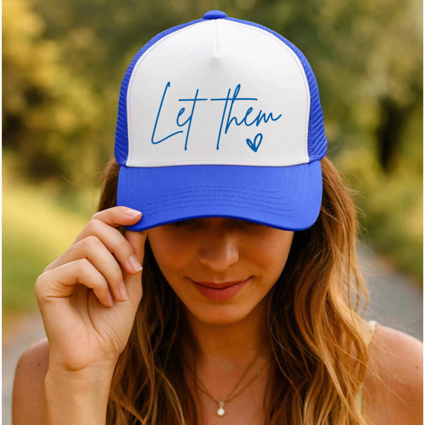 Let Them Trucker Cap - Casual Sun Hat, Perfect Gift for Summer, Outdoor Adventures, Father's Day, Men's Accessories, Trendy Sportswear