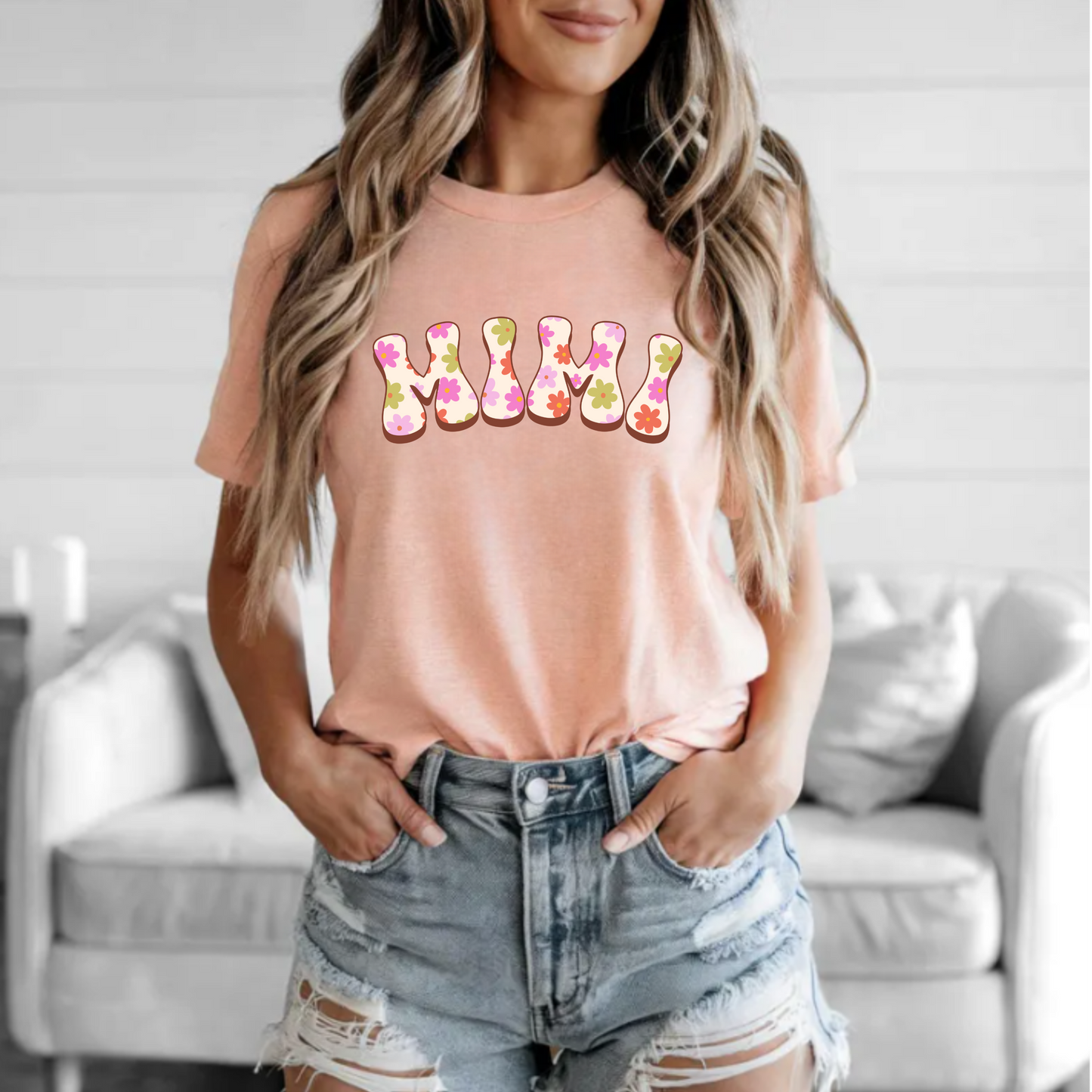 Floral Tee - Retro Mimi Design