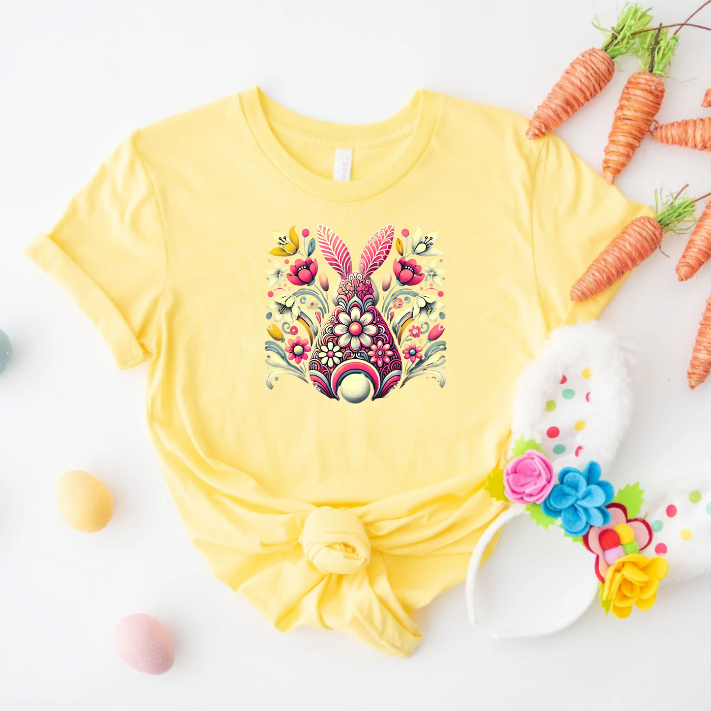 Floral Easter Bunny Tee