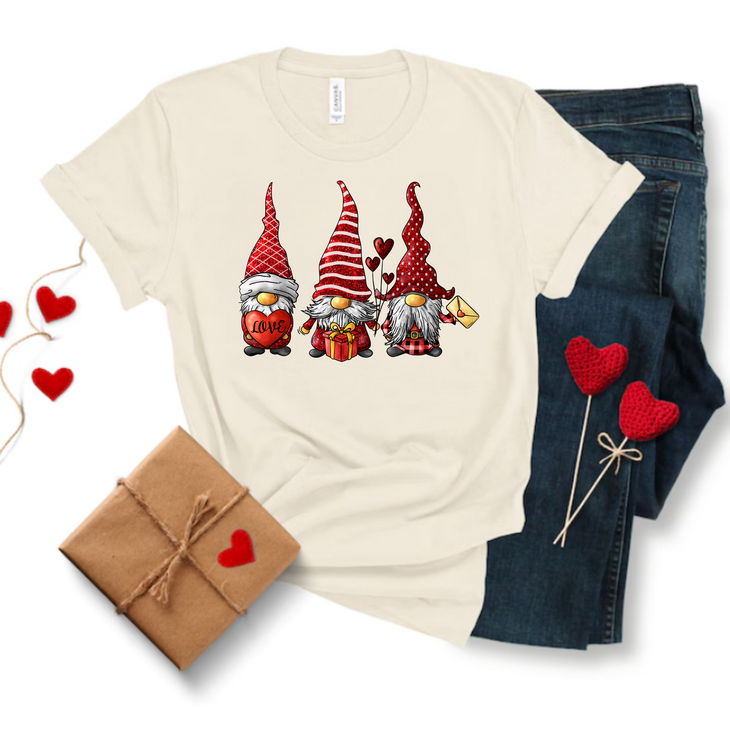 Valentines Day Gnomes Tee