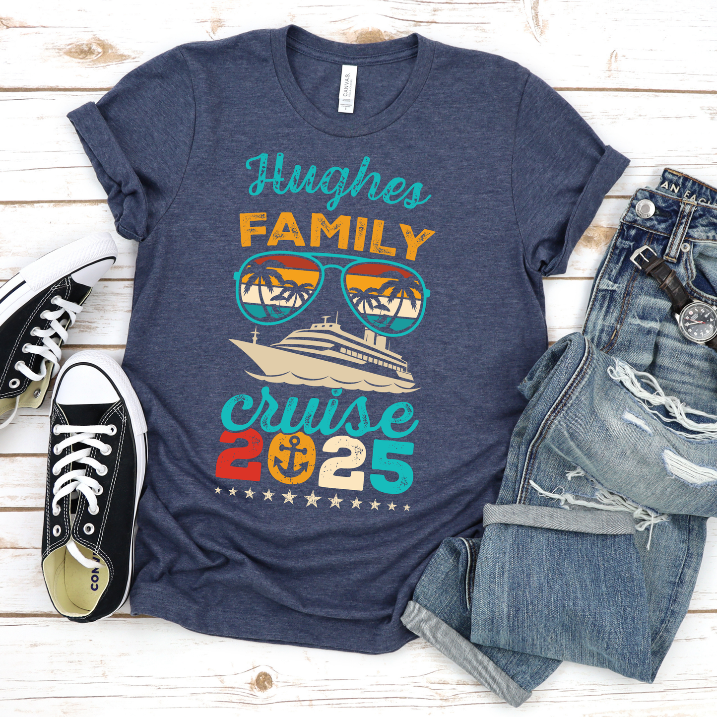 Customized Family Cruise 2025 Unisex Tee