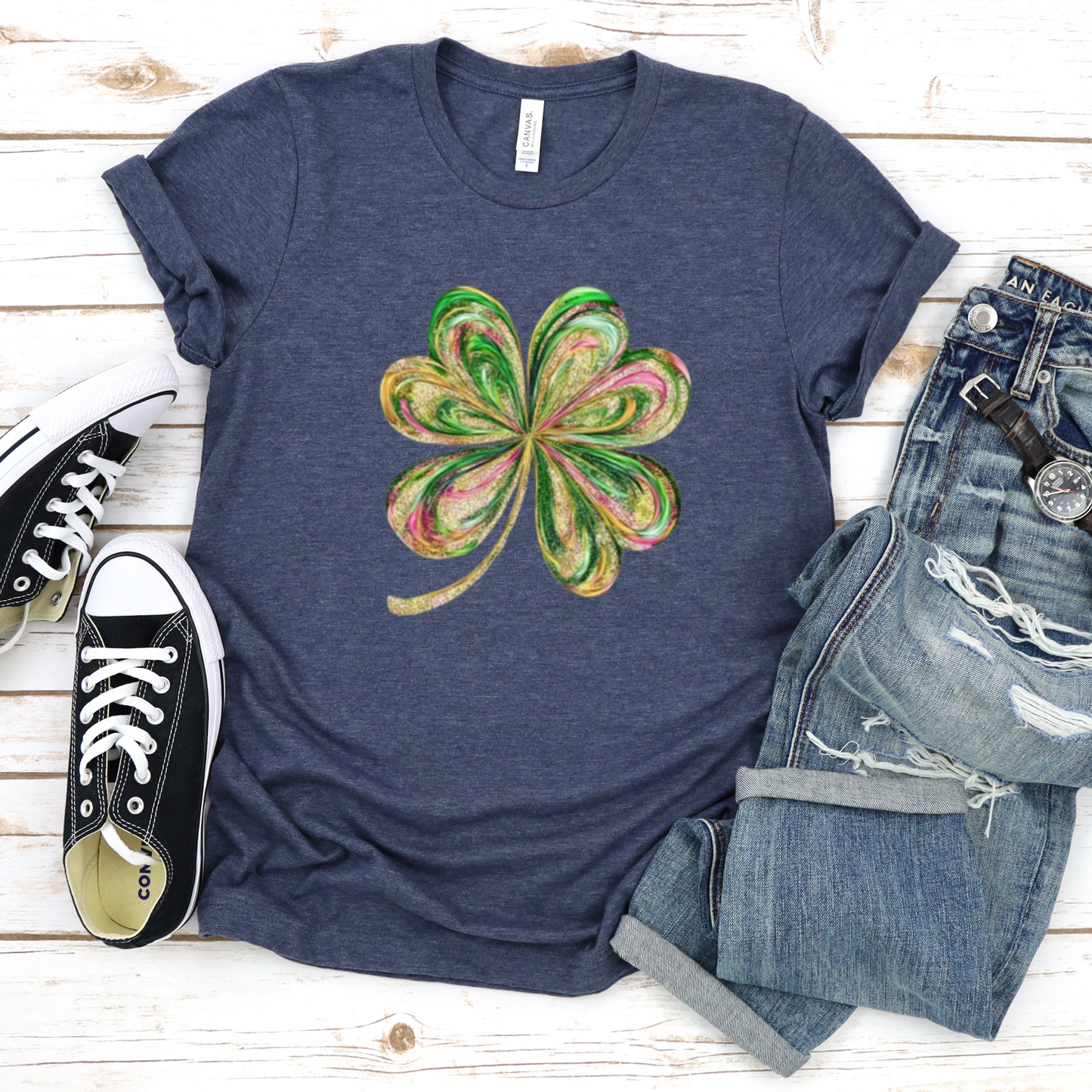 Painted Shamrock St. Patrick's Day Tee