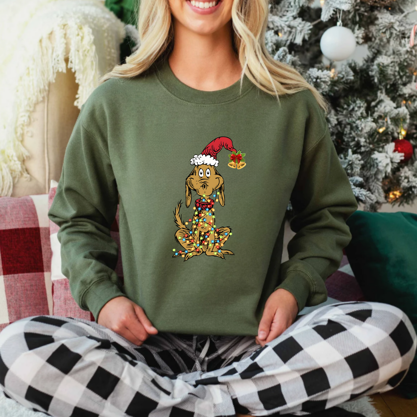 Christmas Cartoon Dog Sweatshirt