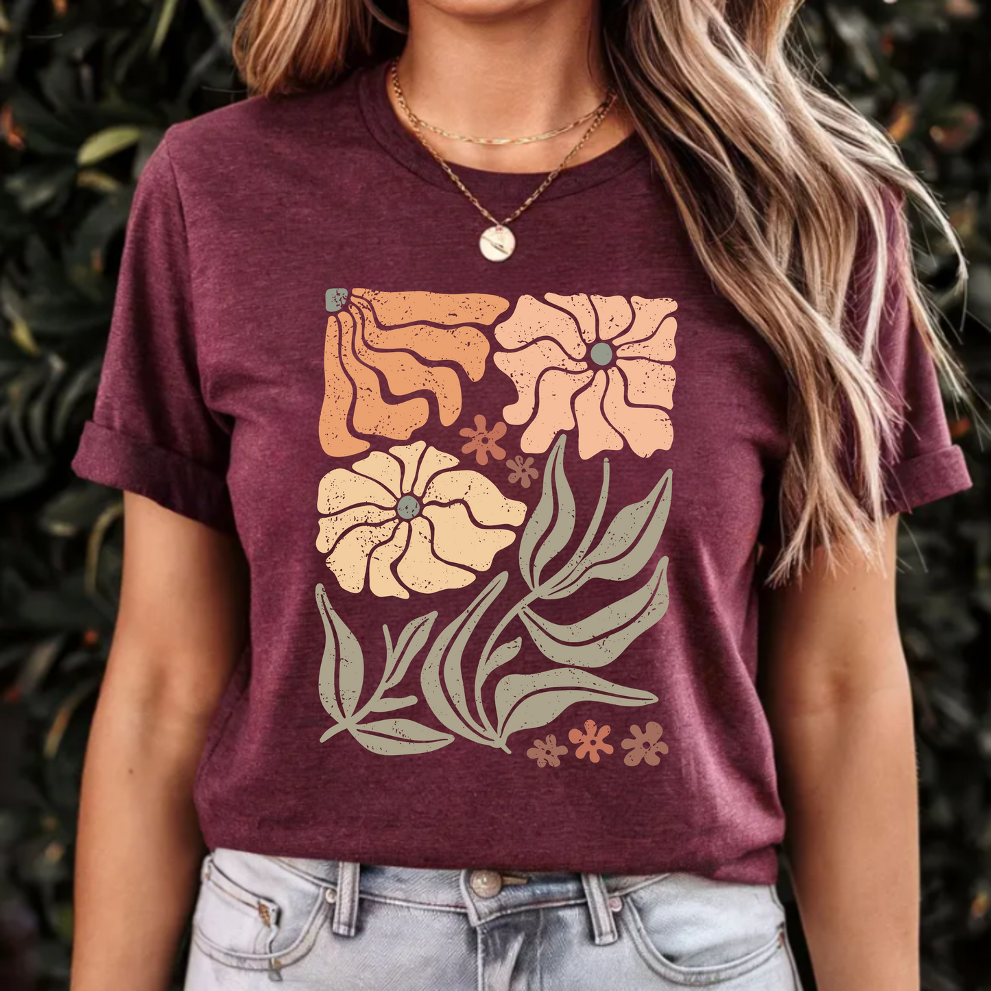 Floral Print Unisex Jersey Tee - Perfect for Spring & Summer