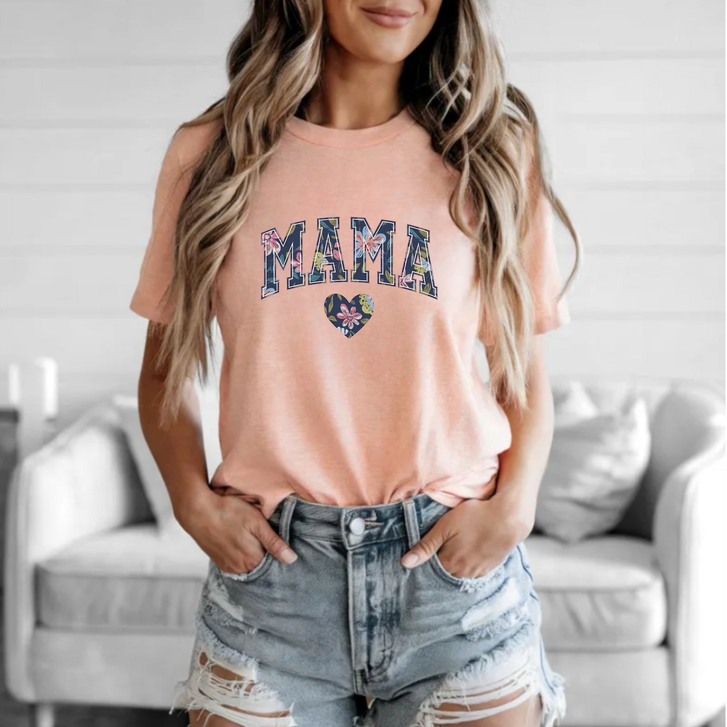 Floral 'mama' Tee Shirt