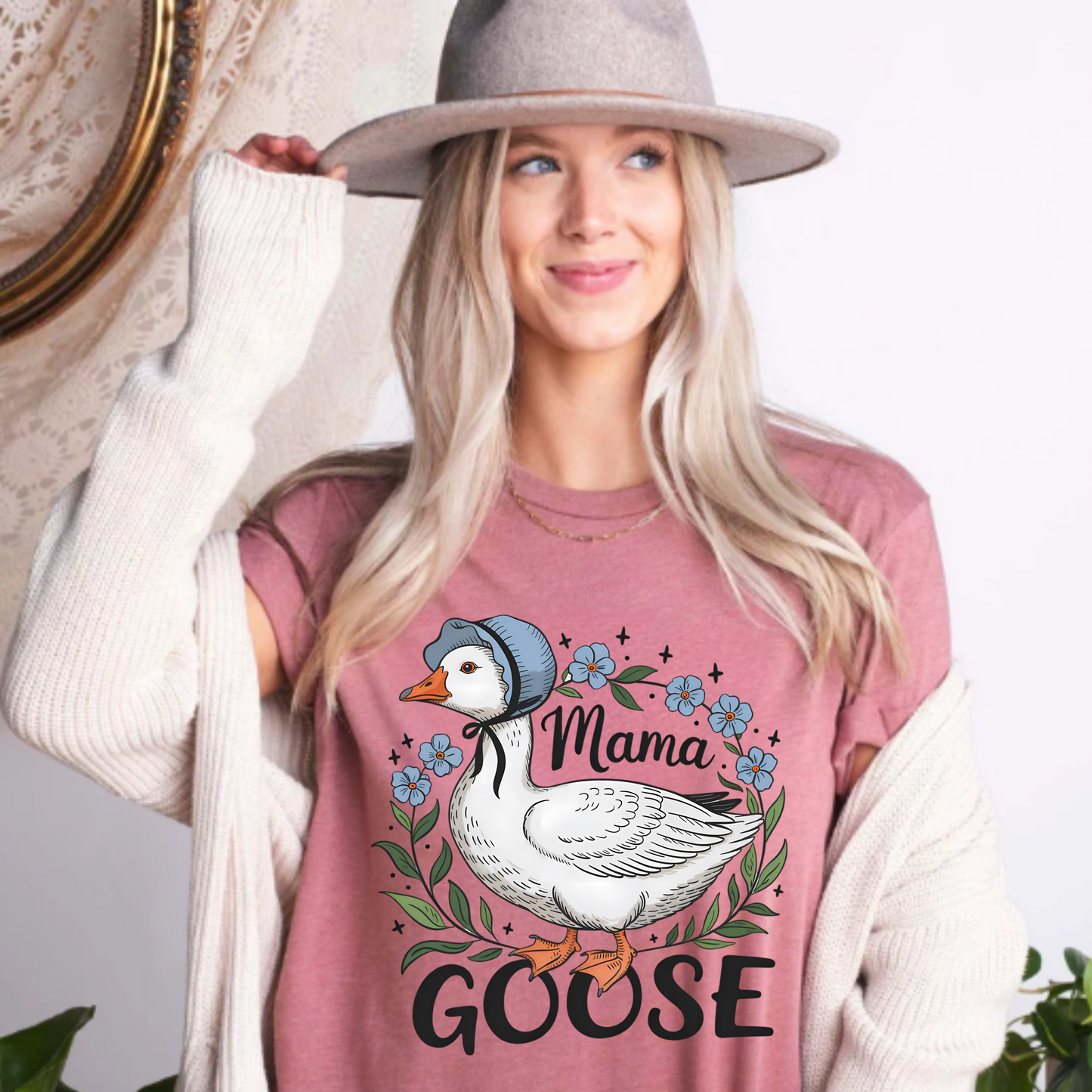 Mama Goose Unisex Jersey Tee – Cute Family Shirt for Moms