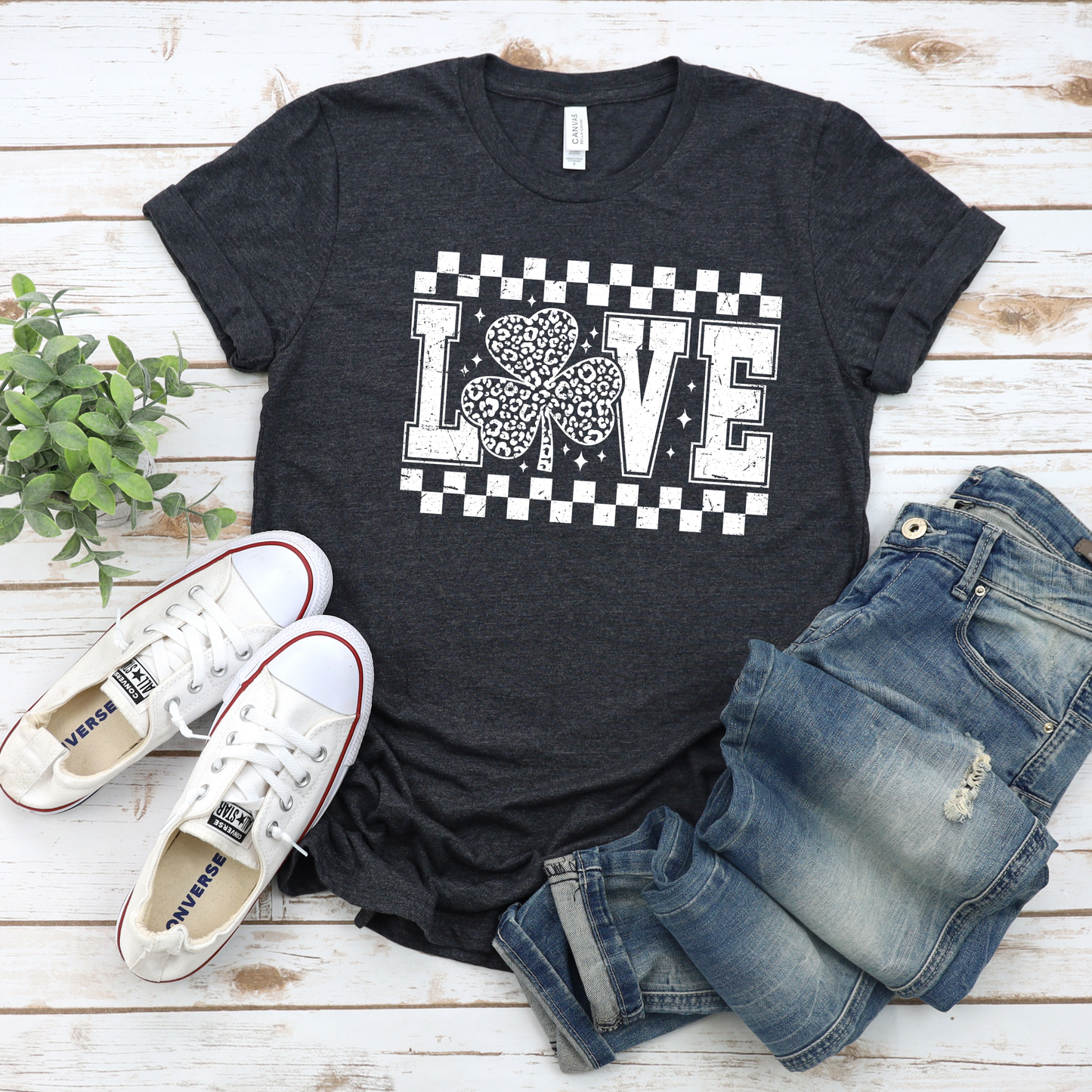 Shamrock Love Unisex Tee for St. Patrick's Day
