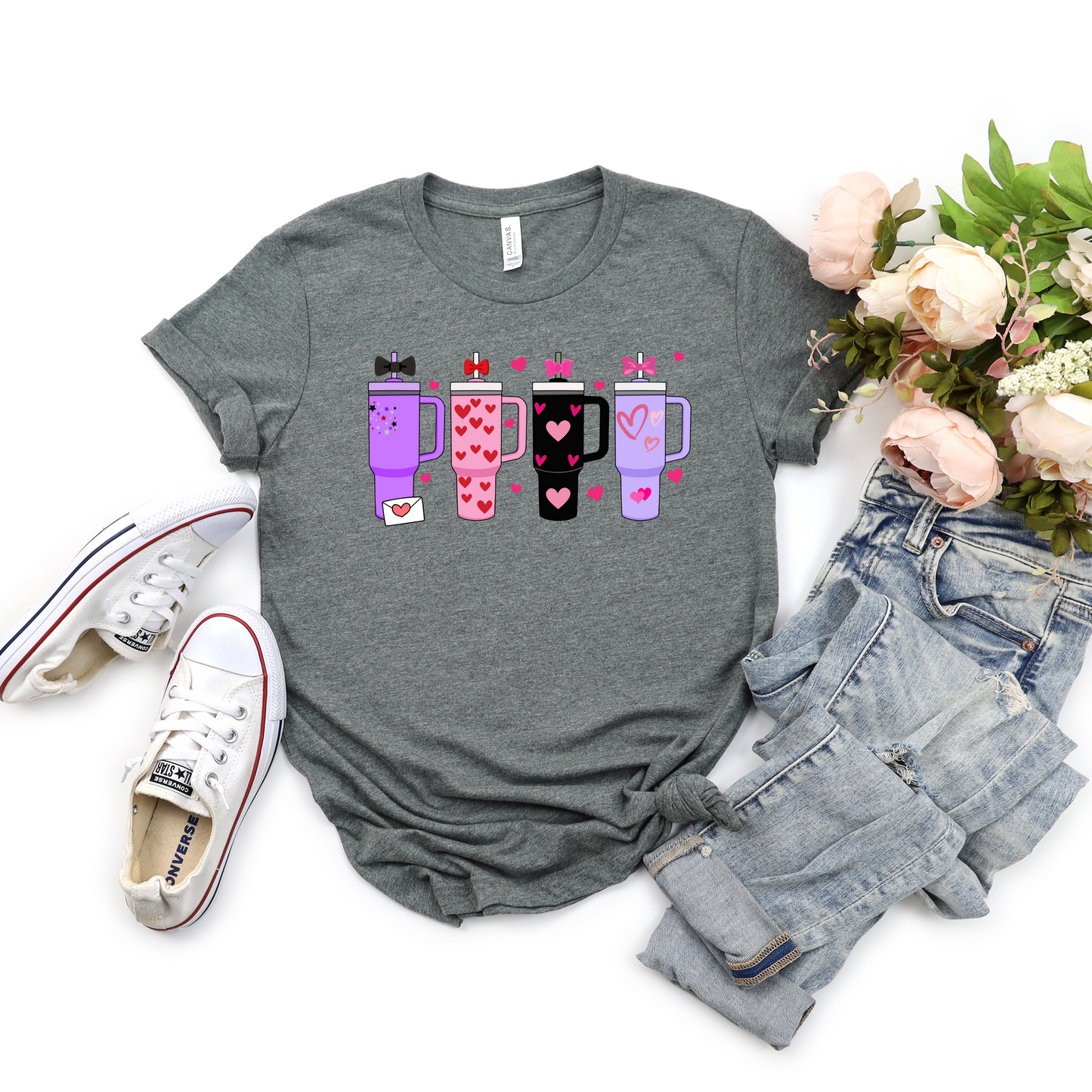 Valentine's Day Stanley tumbler Tee
