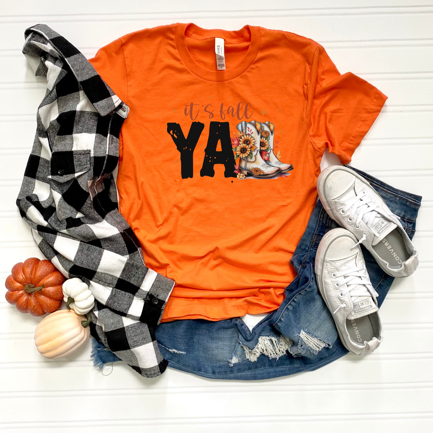 Fall Vibes Unisex T-Shirt - It's Fall y'all Design