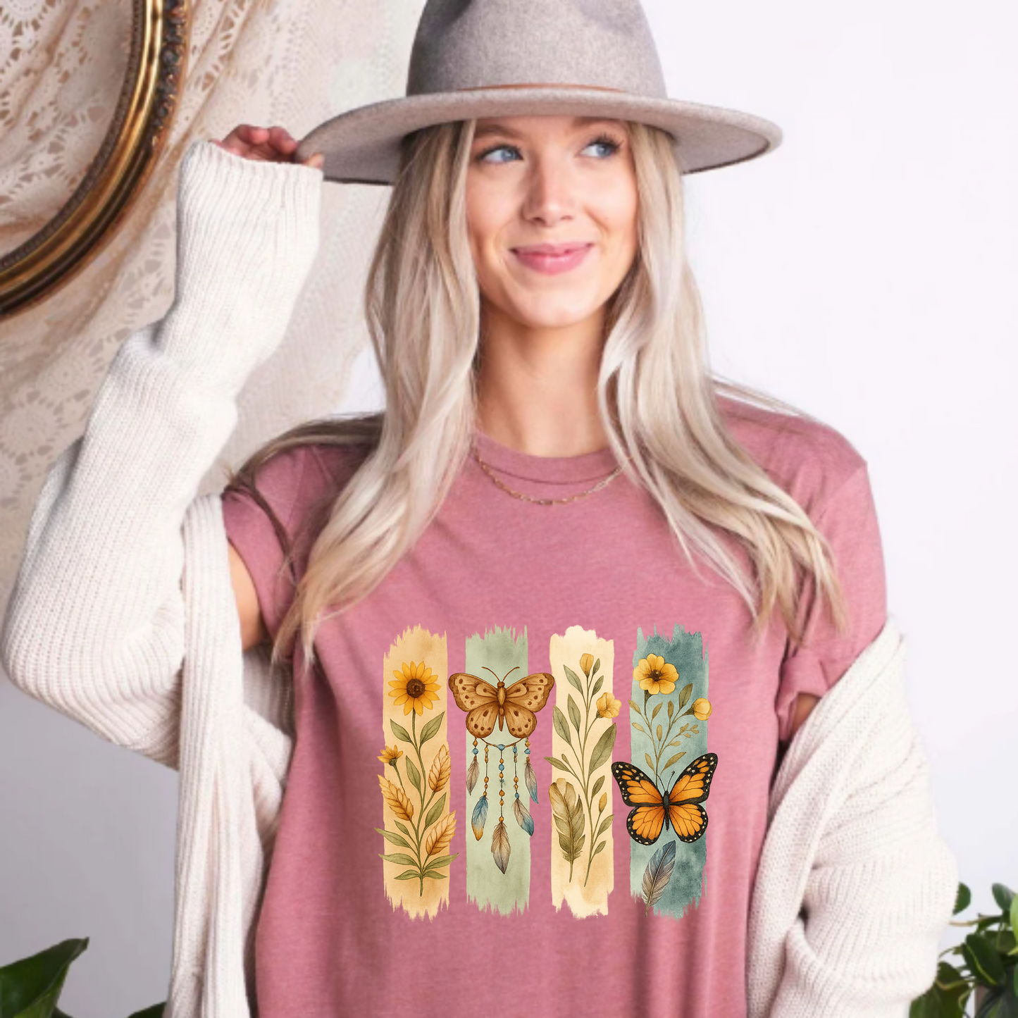 Butterfly Brush Strokes Tee
