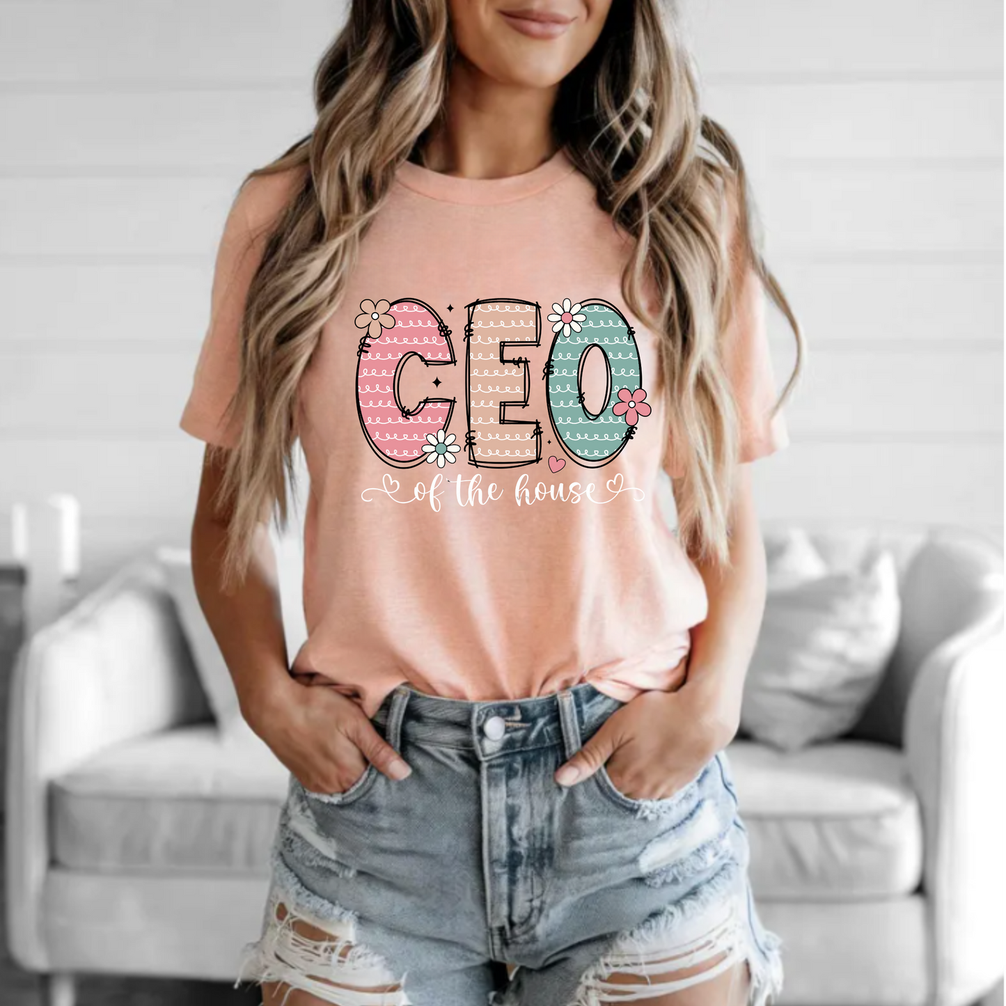 Short Sleeve Tee - 'CEO of the house' Shirt