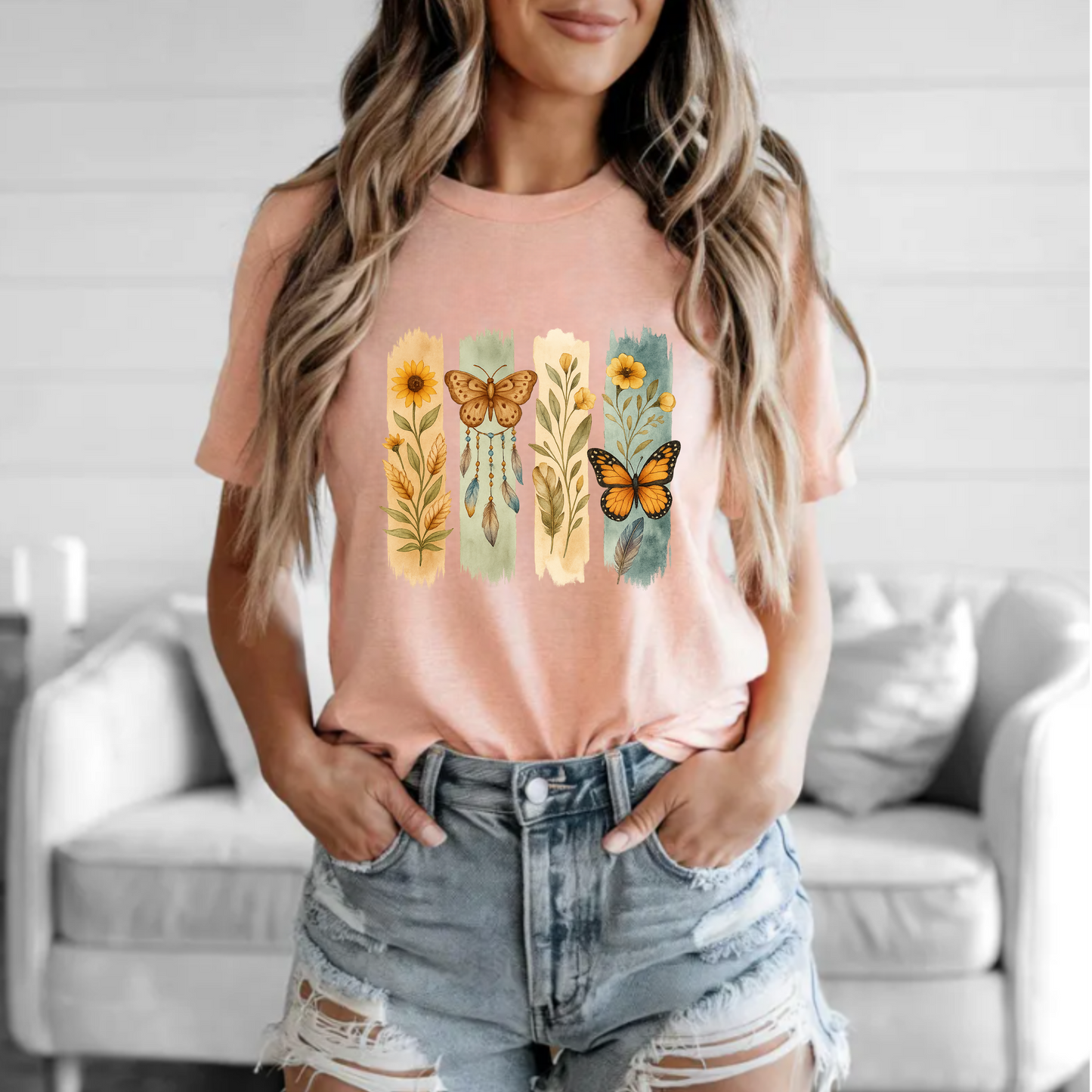 Butterfly Brush Strokes Tee