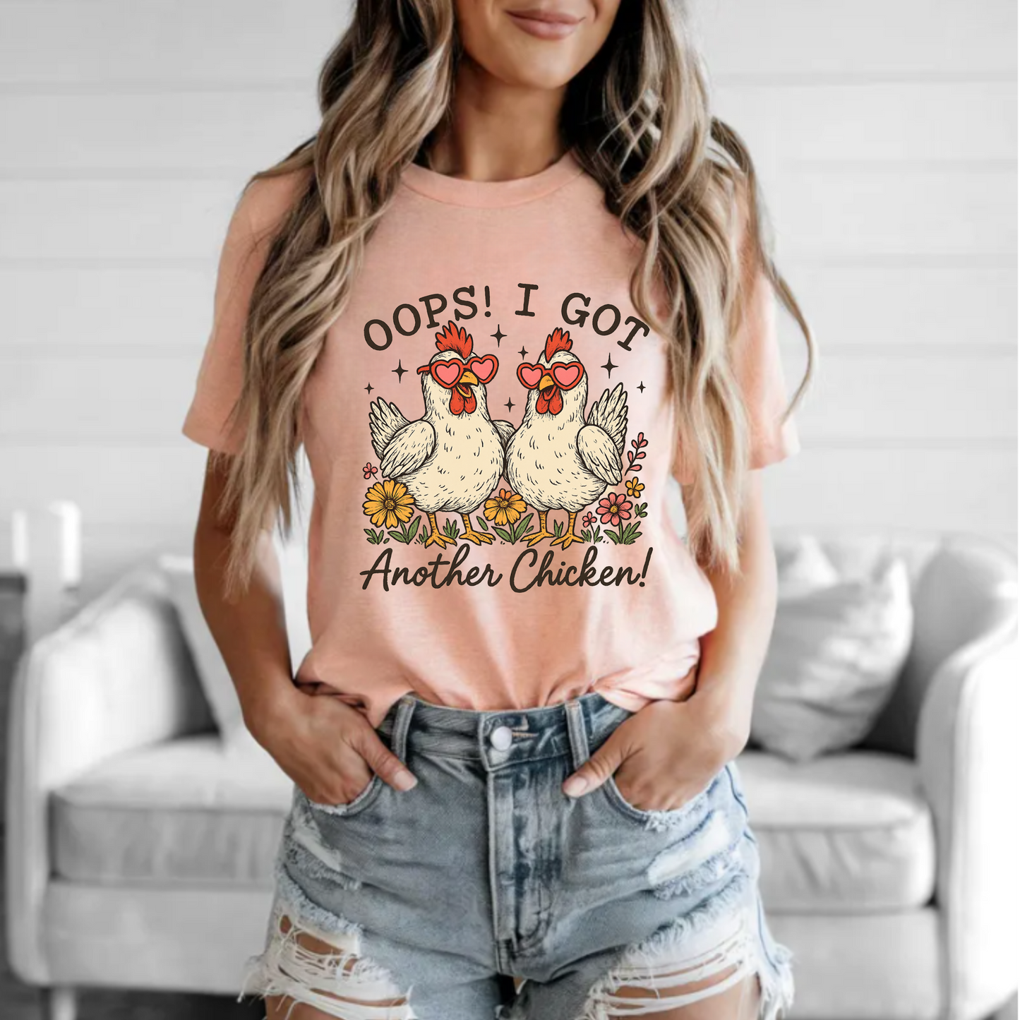 Funny Chicken Lovers Unisex Tee - 'Oops! I Got Another Chicken!'