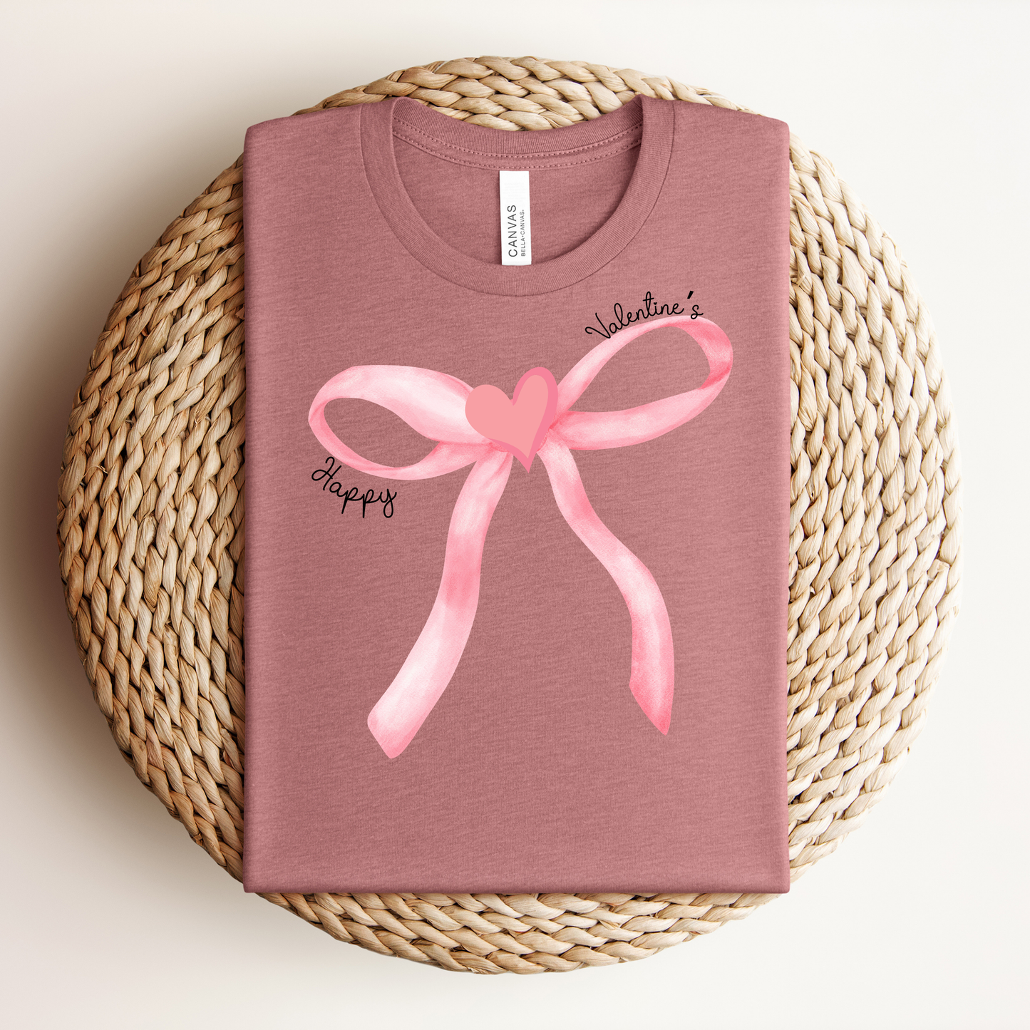 Valentine's Day Coquette Bow Tee