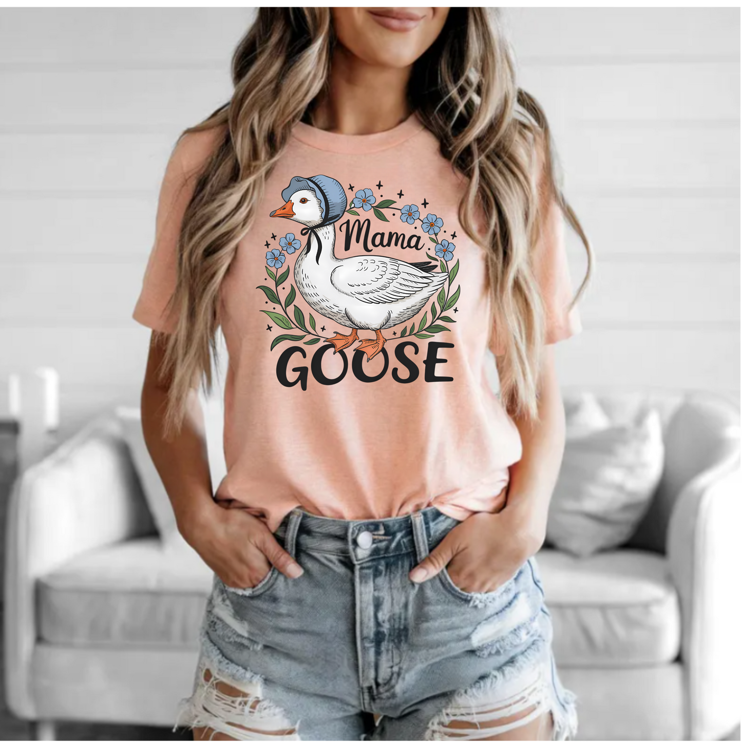 Mama Goose Unisex Jersey Tee – Cute Family Shirt for Moms