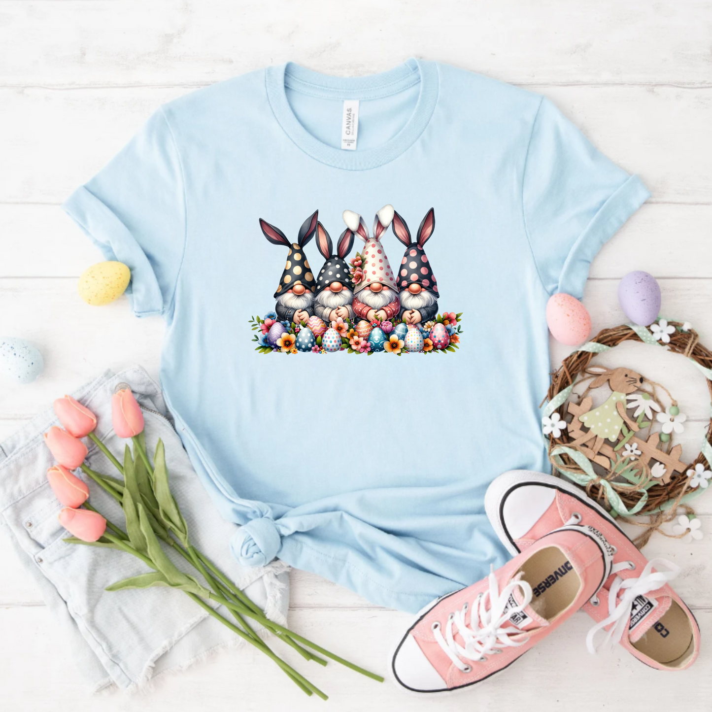 Gnome Easter Bunnies Tee