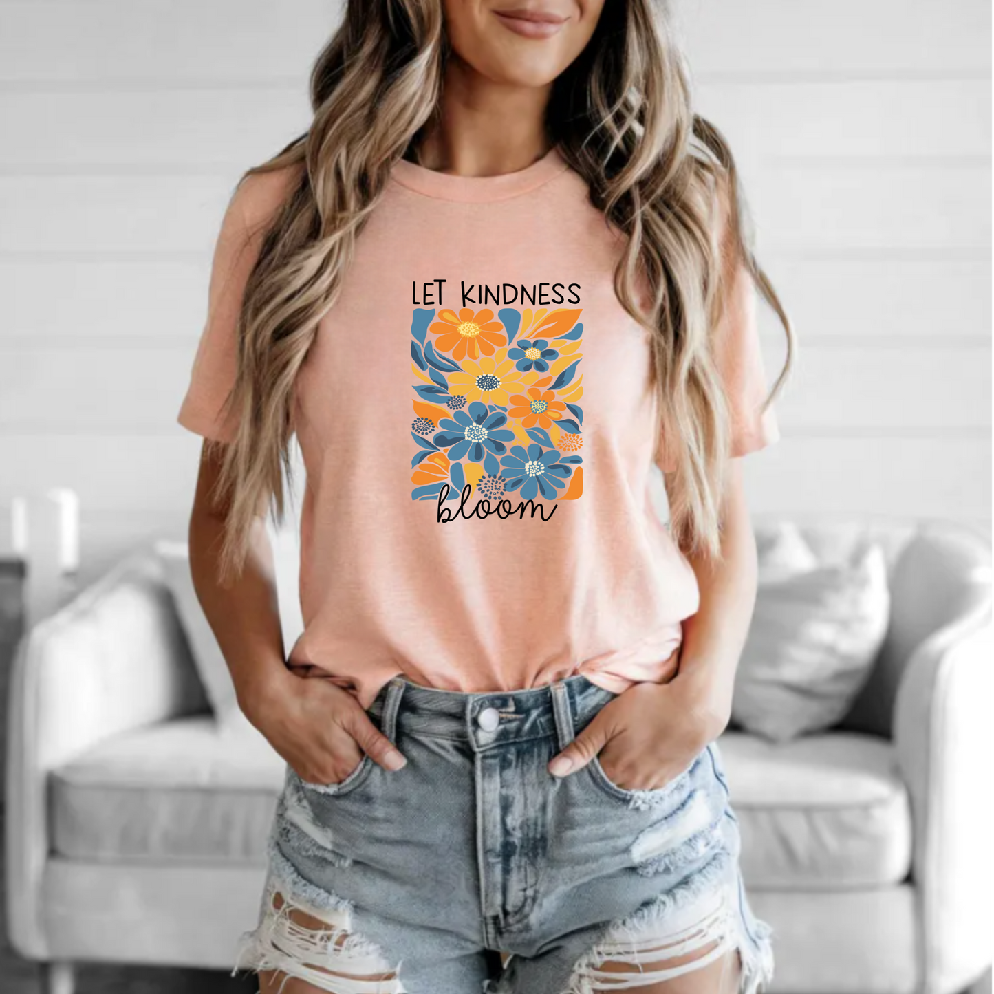 Floral Tee Let Kindness Bloom Shirt