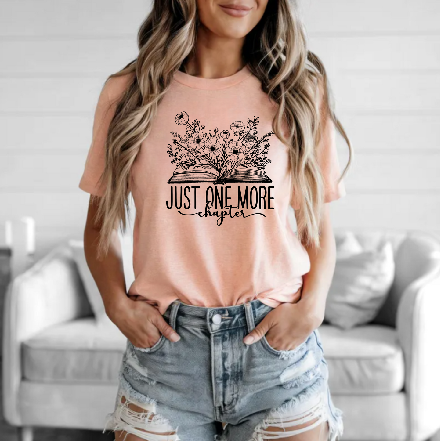 Floral Just One More Chapter Shirt