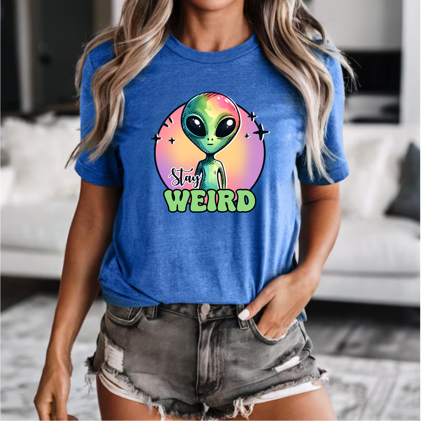 Alien Unisex Tee - Stay Weird Design
