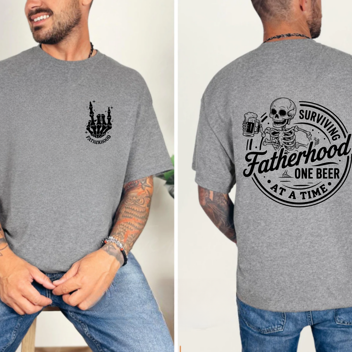 Beer Lover T-Shirt - Surviving Fatherhood One Beer at a Time