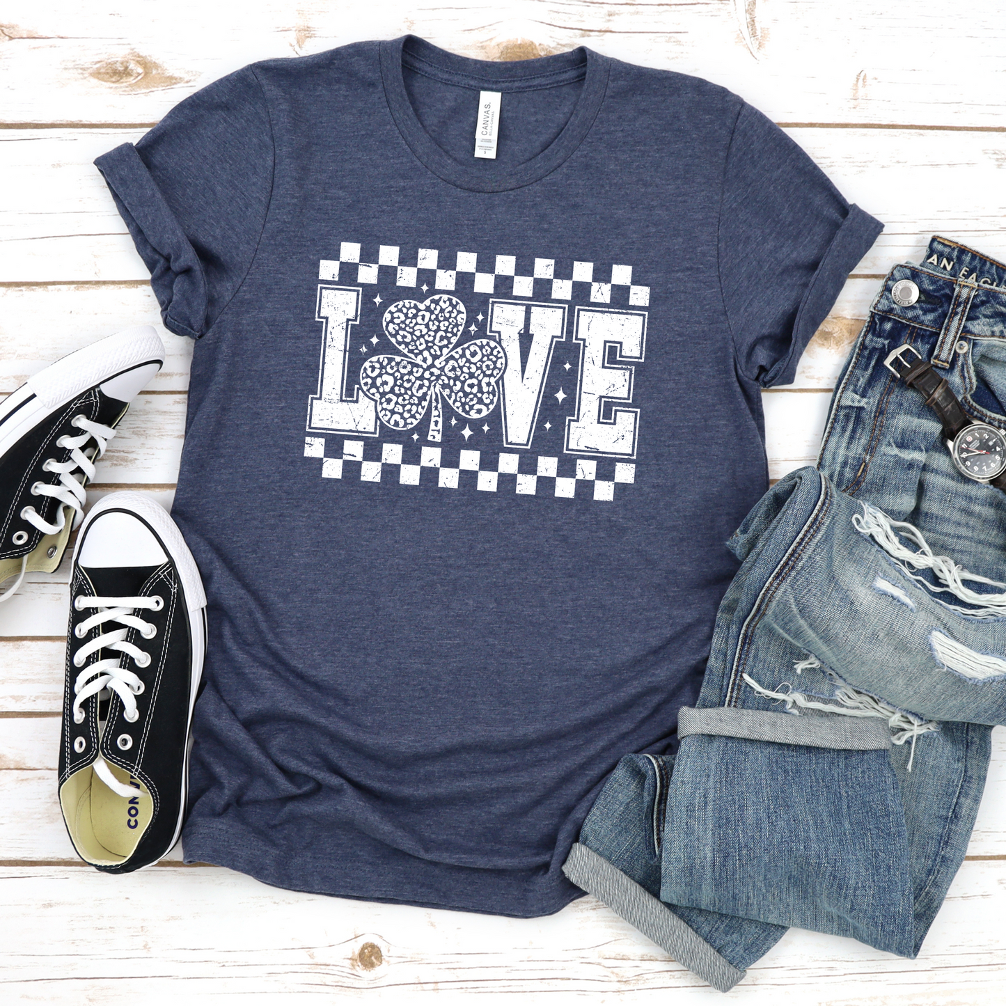 Shamrock Love Unisex Tee for St. Patrick's Day