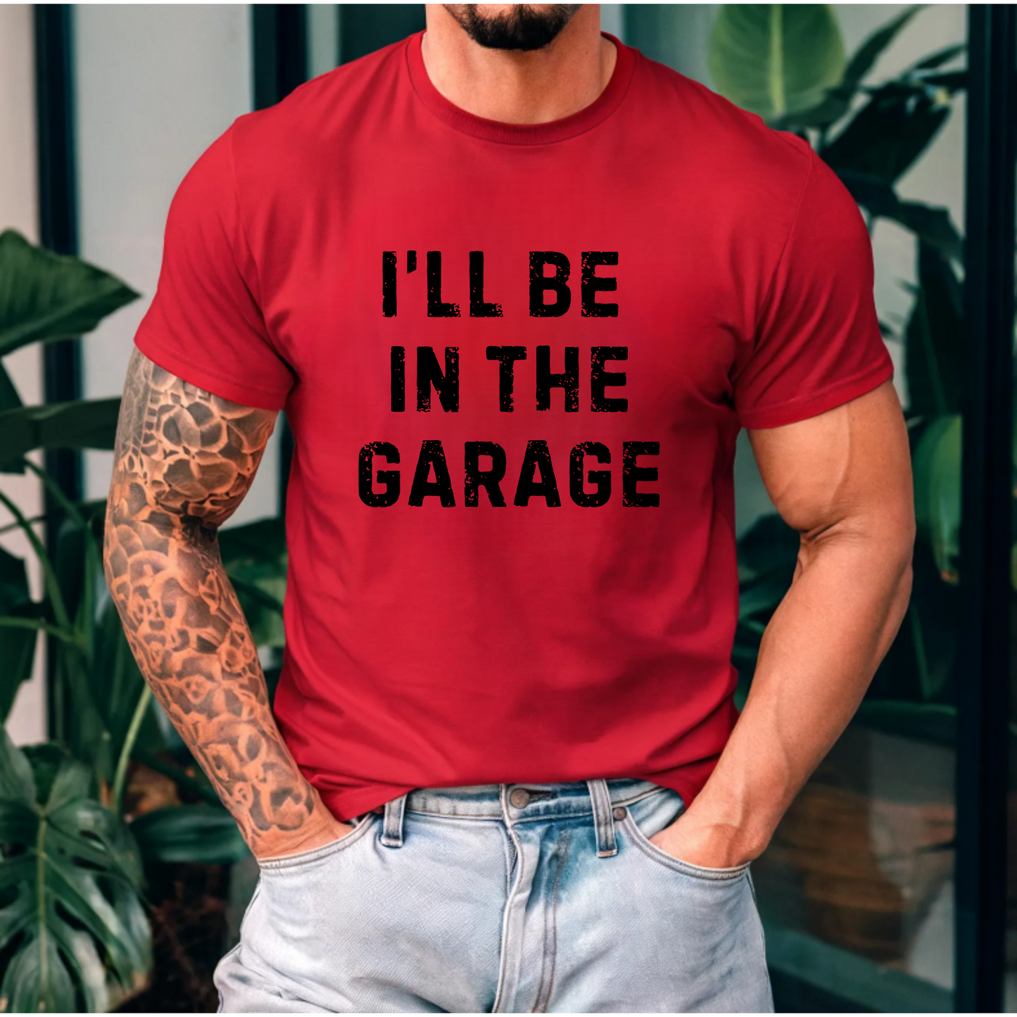 I'll be in the garage Men's Tee Shirt