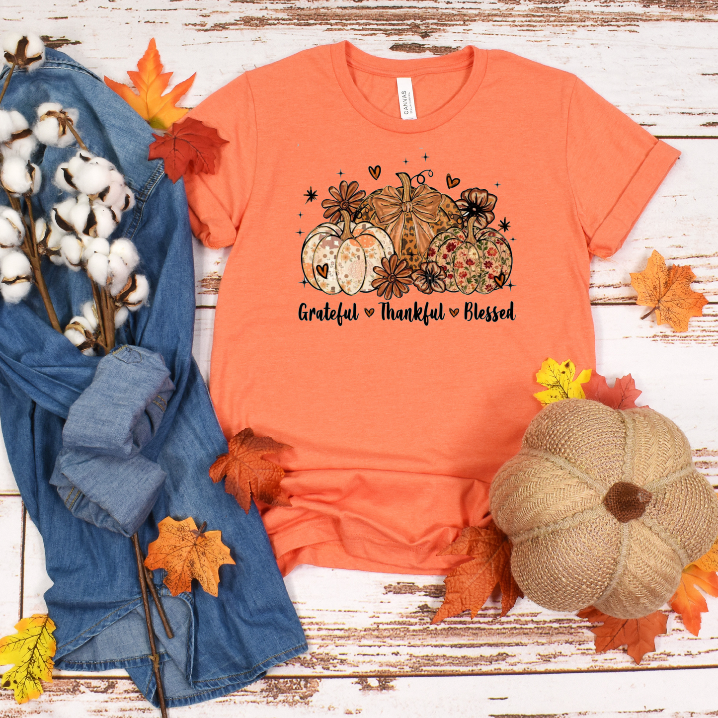 Grateful Thankful Blessed T-Shirt