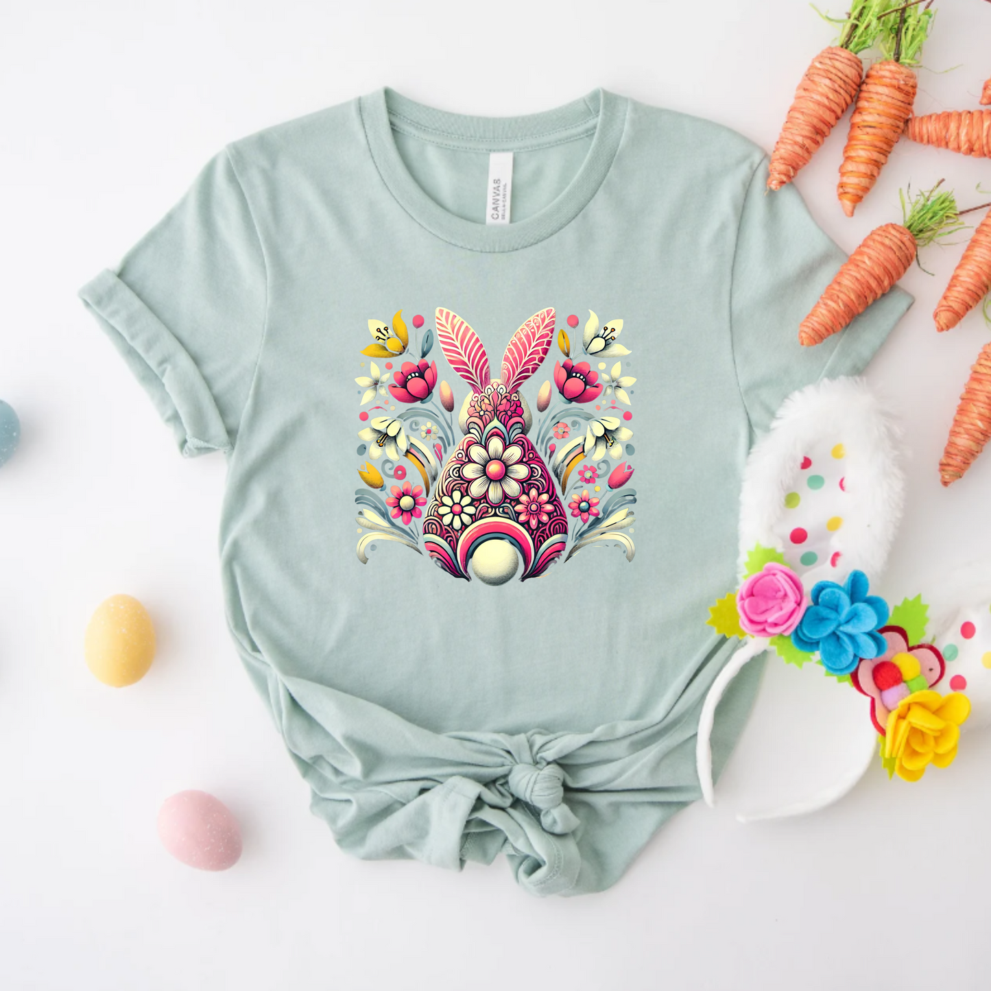 Floral Easter Bunny Tee
