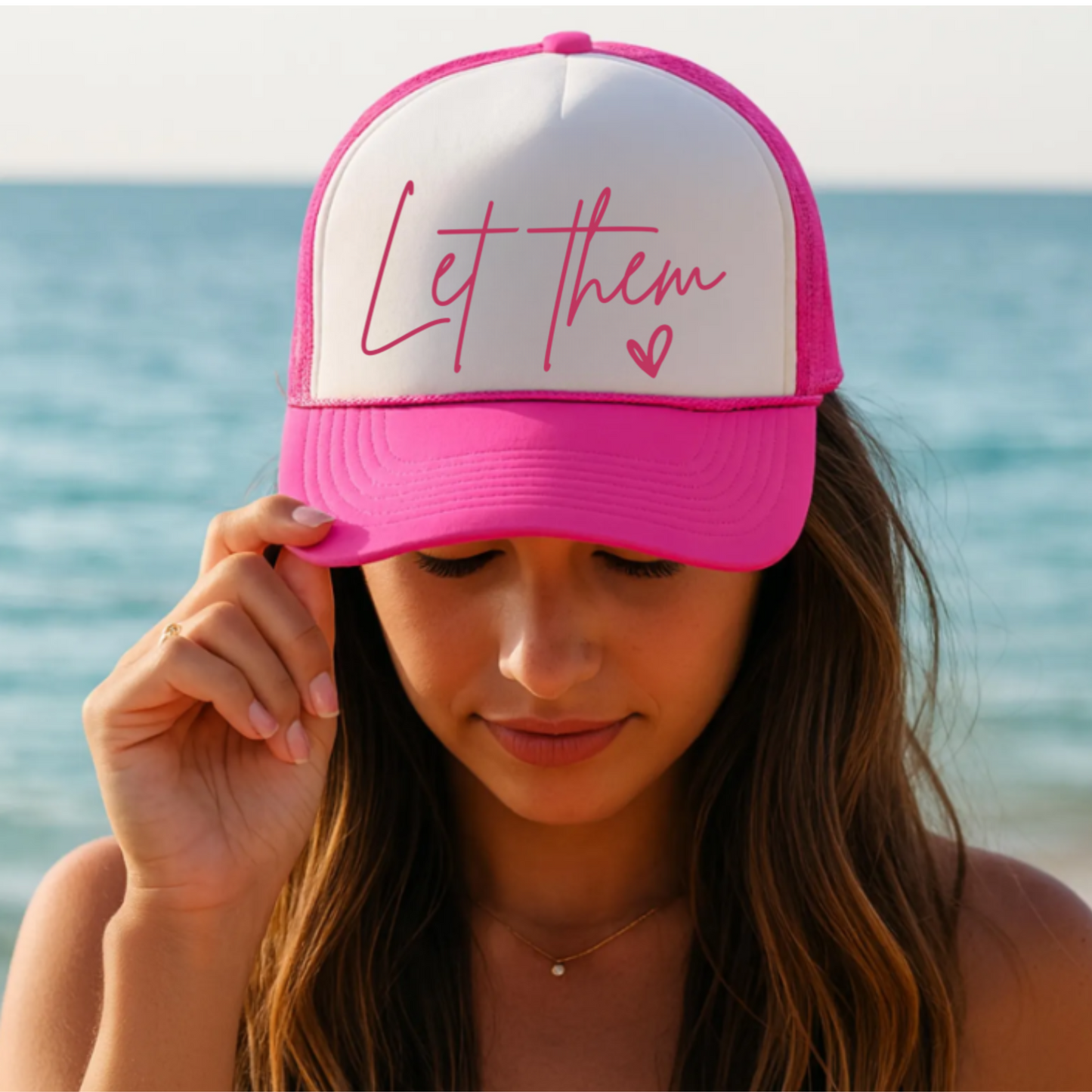 Let Them Trucker Cap - Casual Sun Hat, Perfect Gift for Summer, Outdoor Adventures, Father's Day, Men's Accessories, Trendy Sportswear