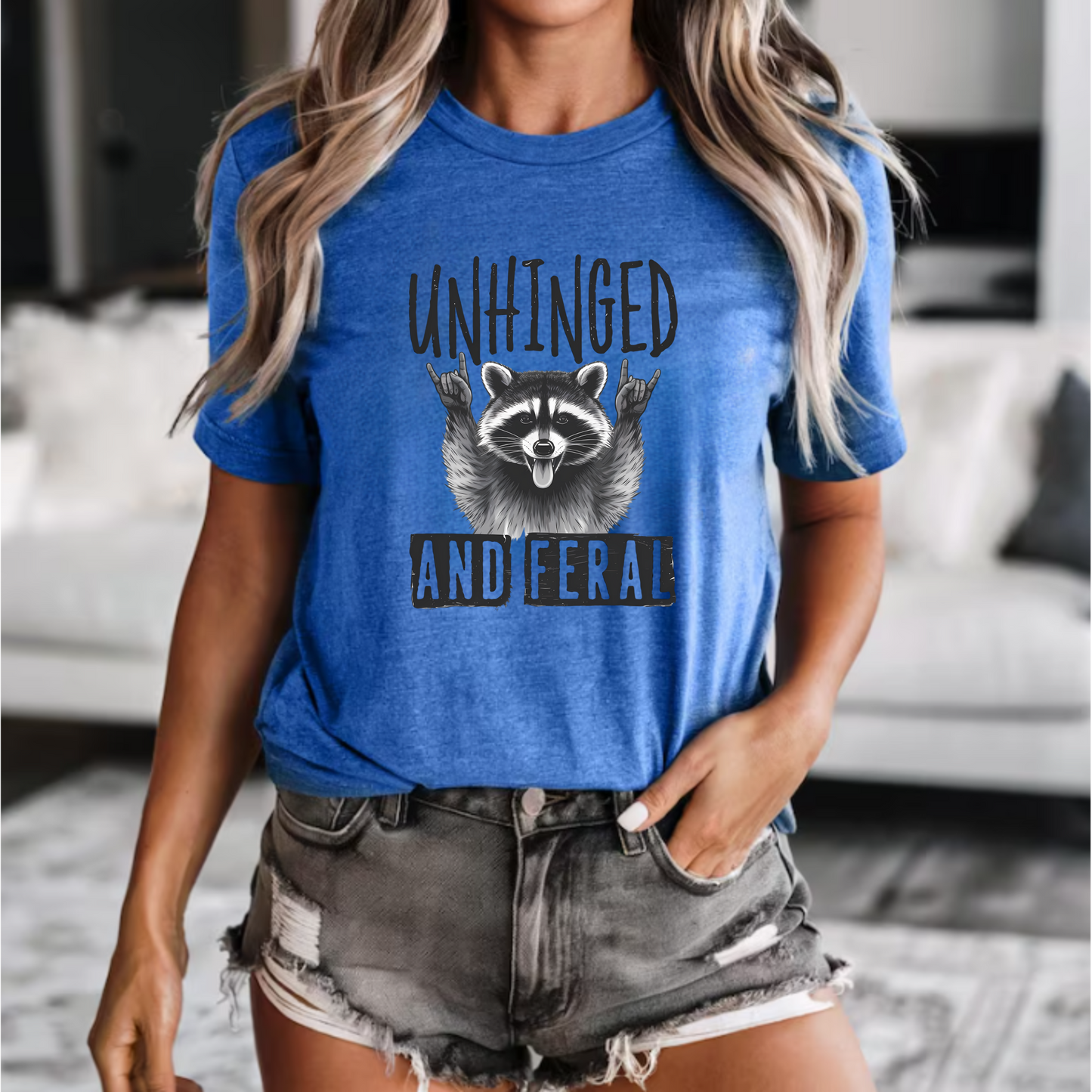 Unisex Tee 'Unhinged and feral'