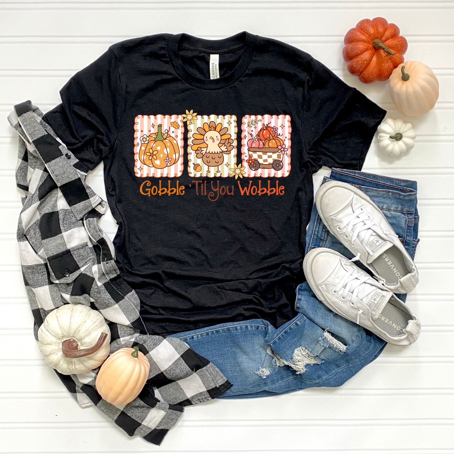 Thanksgiving Unisex T-Shirt Gobble til you wobble