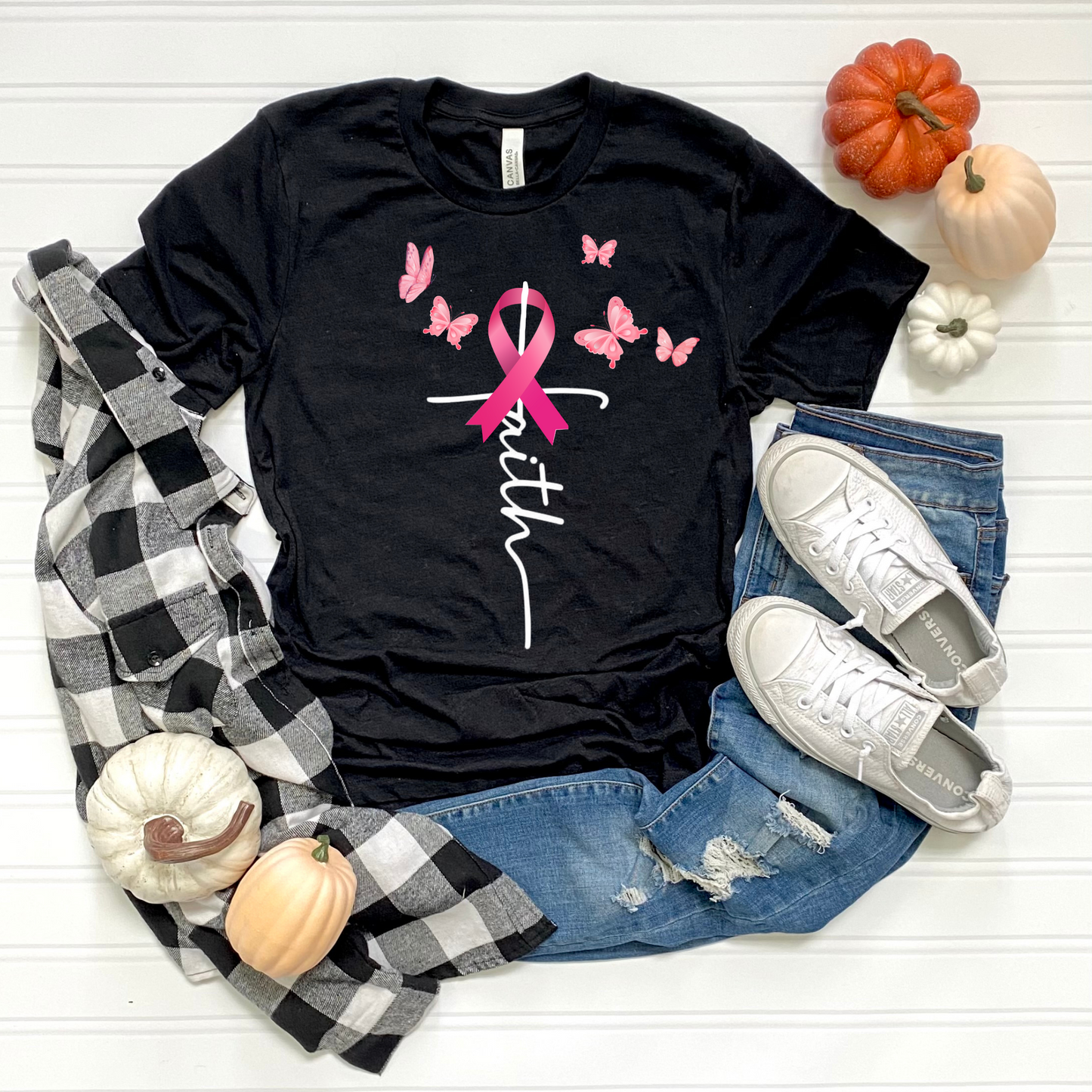 Faith Breast Cancer Awareness T-Shirt