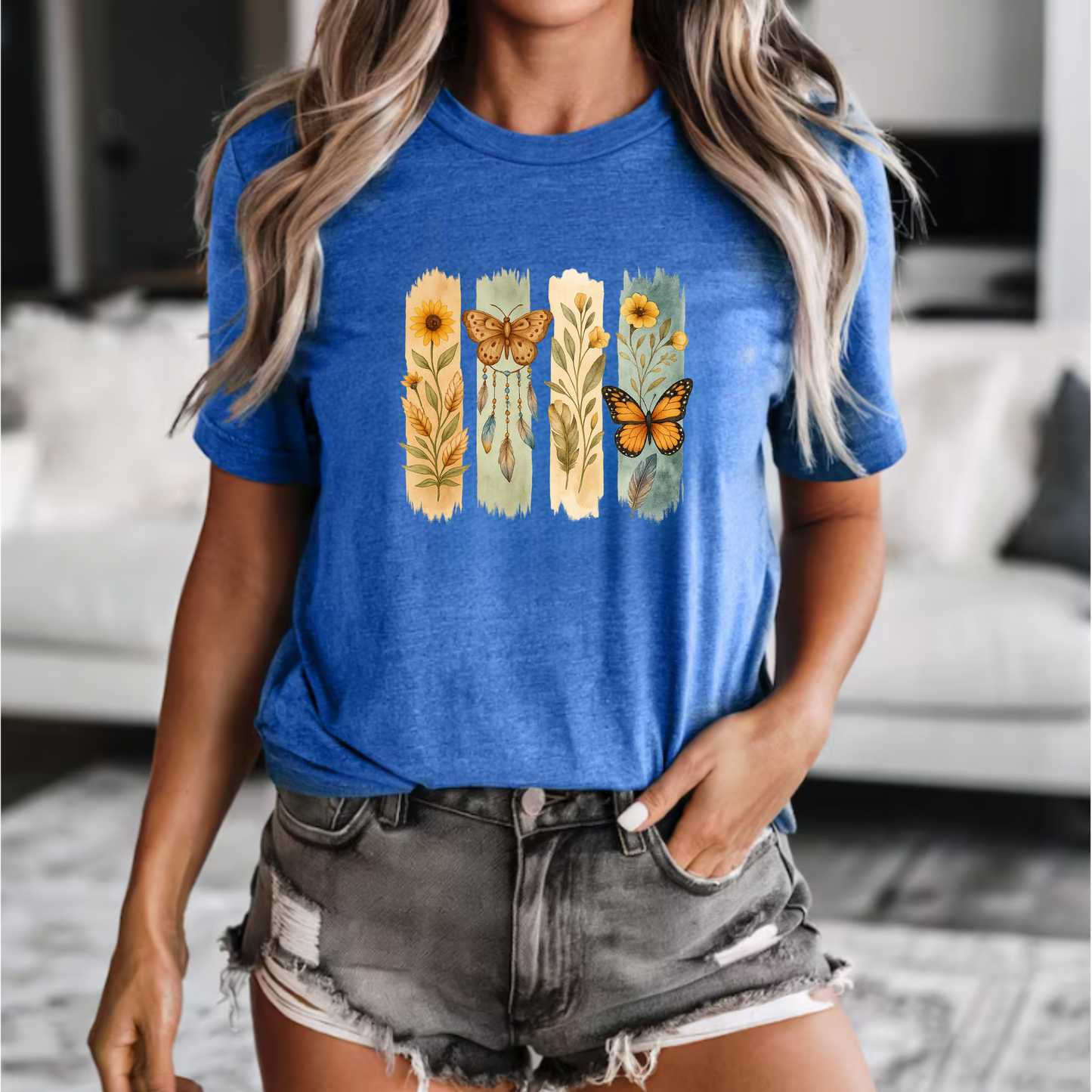 Butterfly Brush Strokes Tee