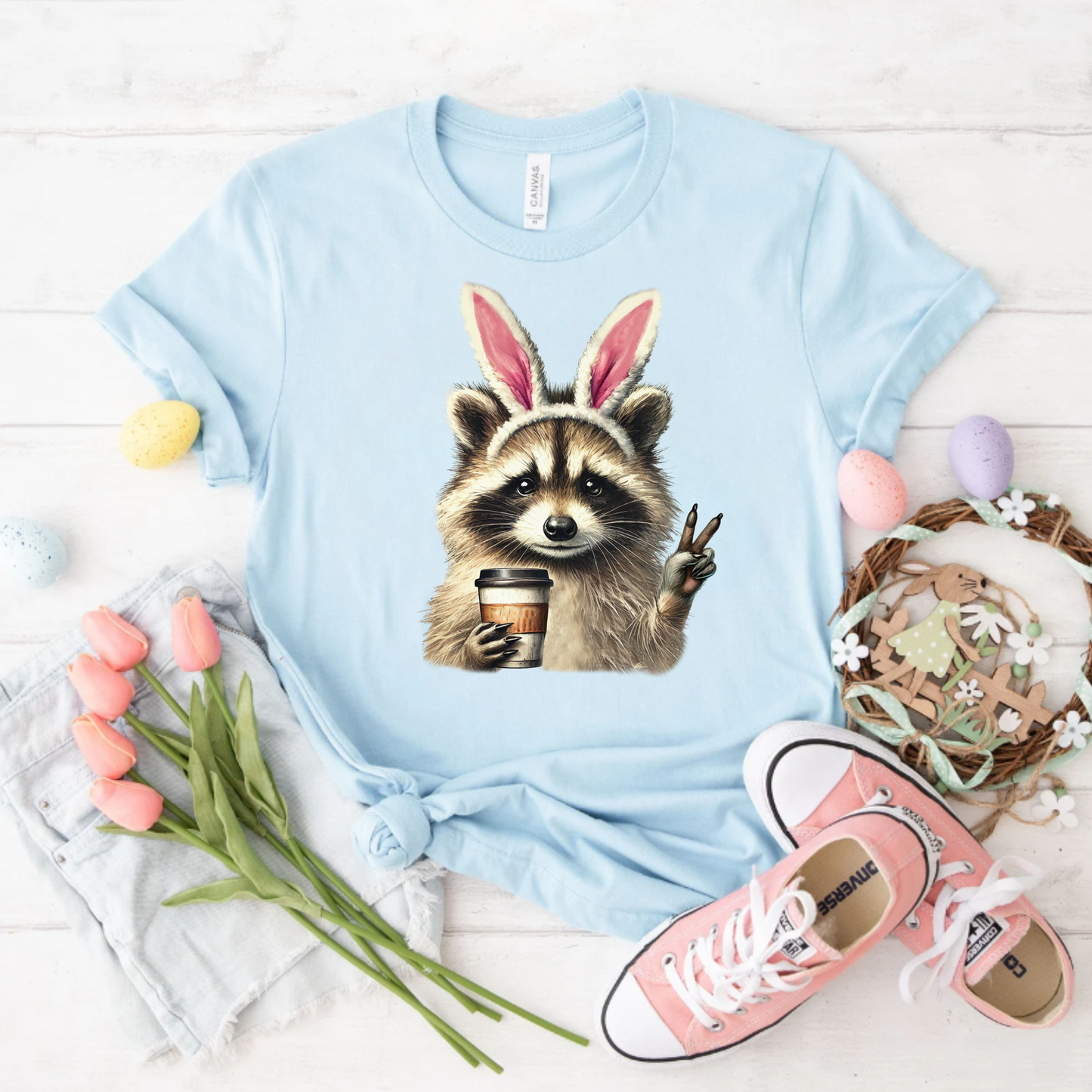Easter Raccoon Tee