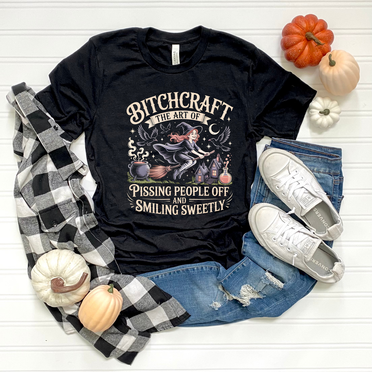 T-Shirt: Bitchcraft - Pissing People Off and Smiling Sweetly