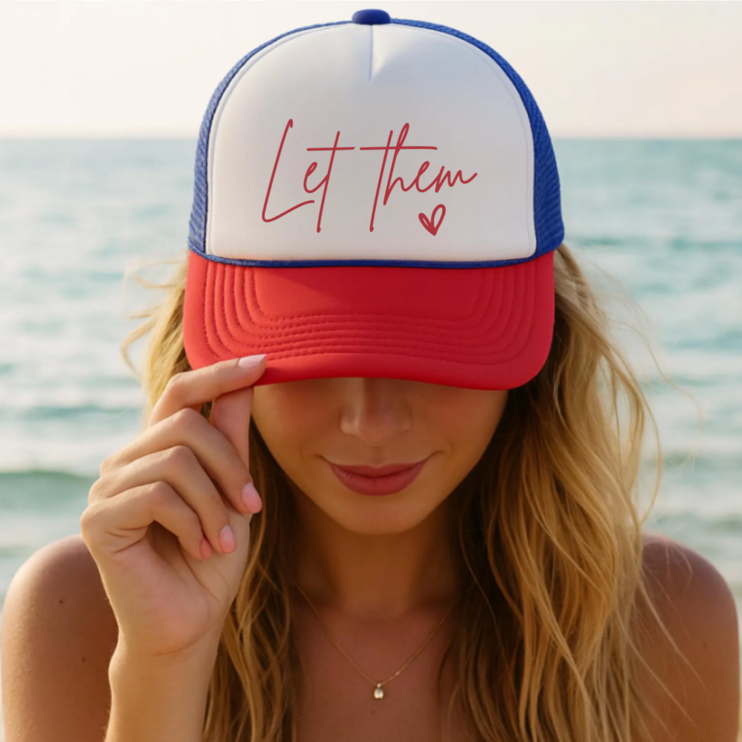 Let Them Trucker Cap - Casual Sun Hat, Perfect Gift for Summer, Outdoor Adventures, Father's Day, Men's Accessories, Trendy Sportswear