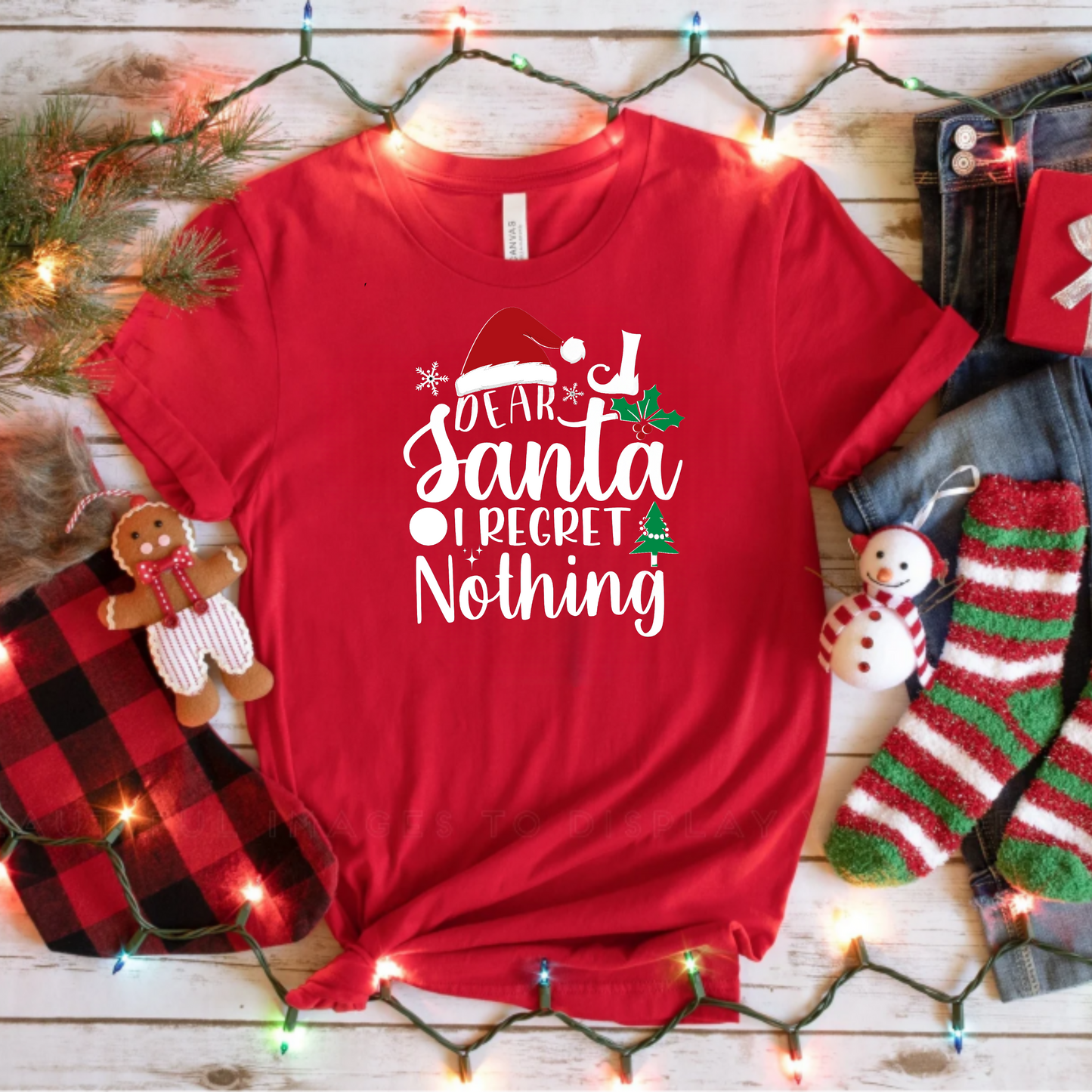 Christmas Dear Santa I Regret Nothing T-Shirt
