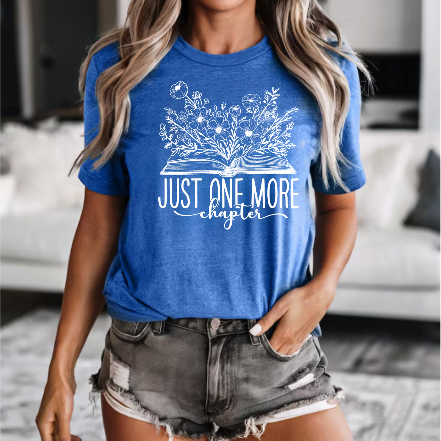 Floral Just One More Chapter Shirt