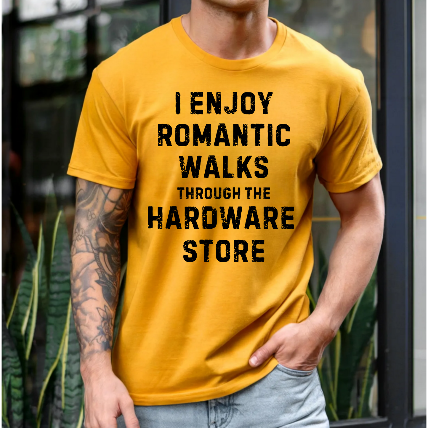 Mens Shirt Romantic Hardware Store Walks Tee