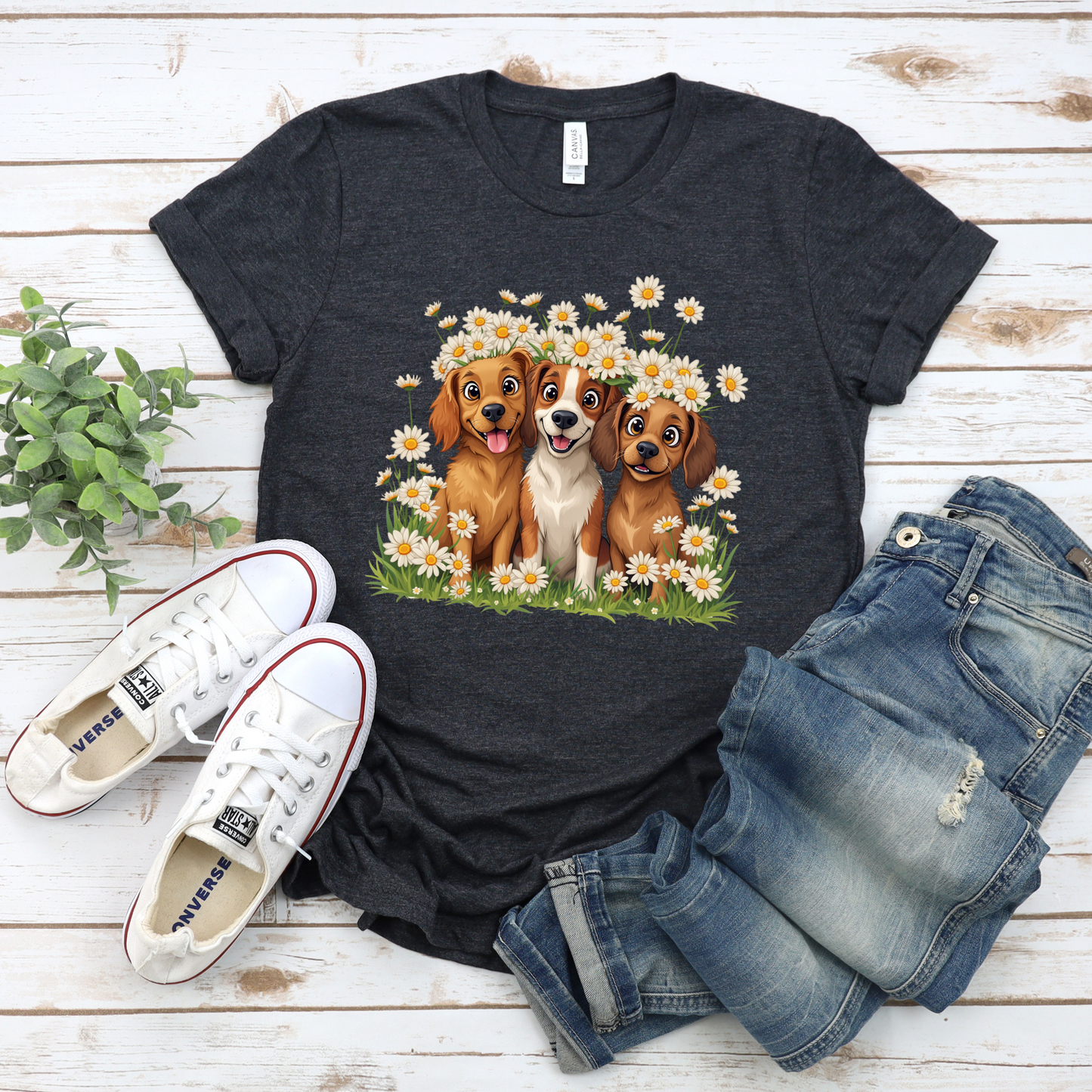 Dog Floral Tee