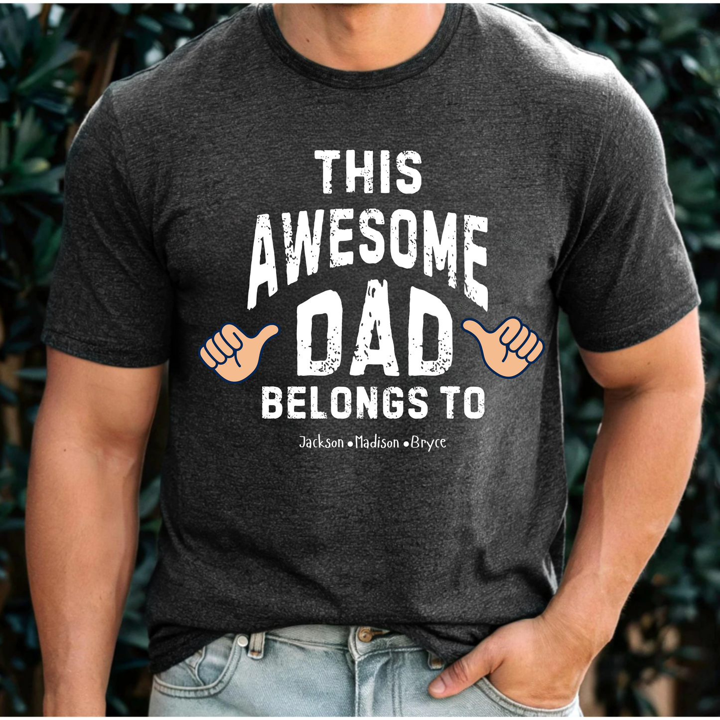 Father's Day Unisex Tee - This Awesome Dad Belongs To